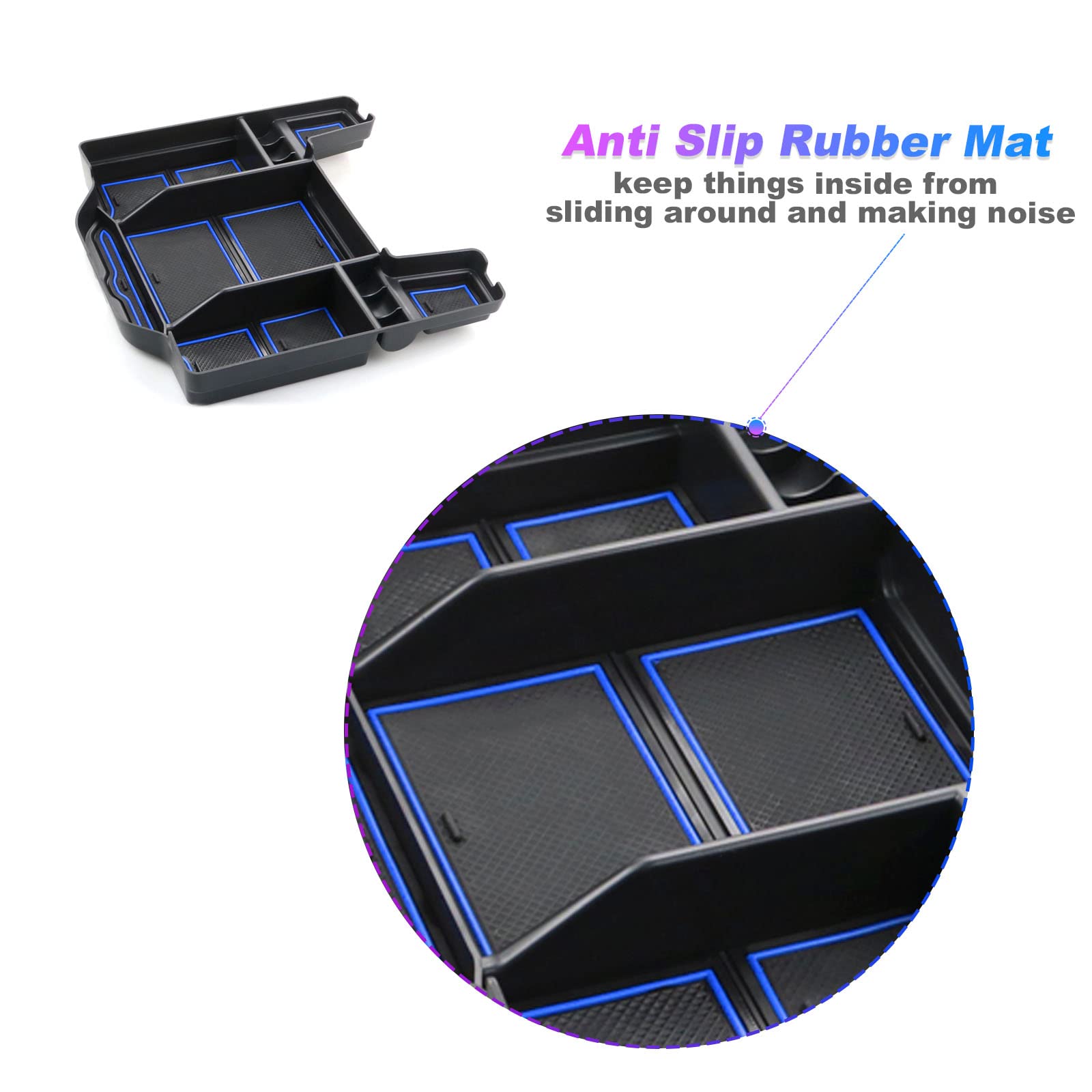 Dodge RAM 1500 Center Console Organizer Tray 2019+ - LFOTPP Car Accessories