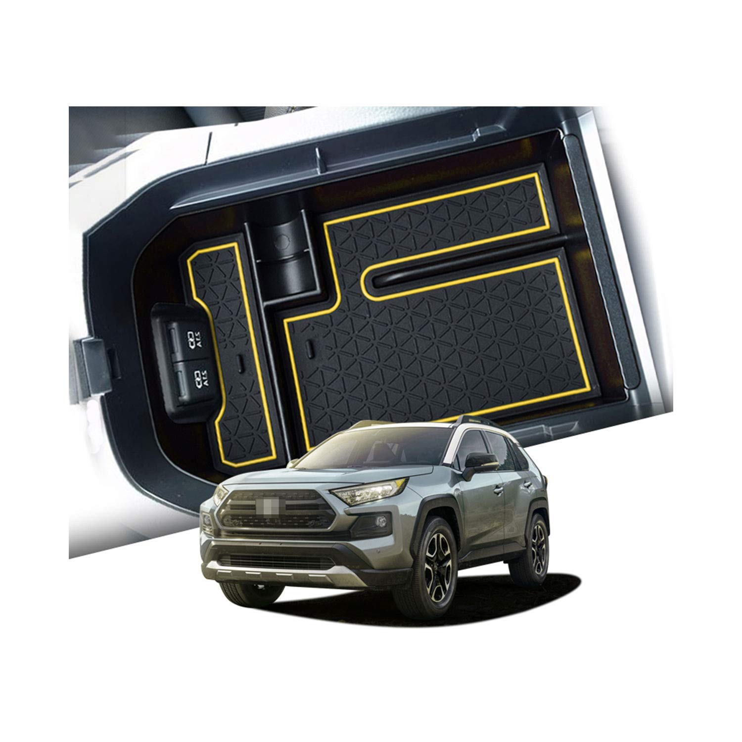 Toyota RAV4 5 Center Console Organizer Tray 2019+ - LFOTPP Car Accessories