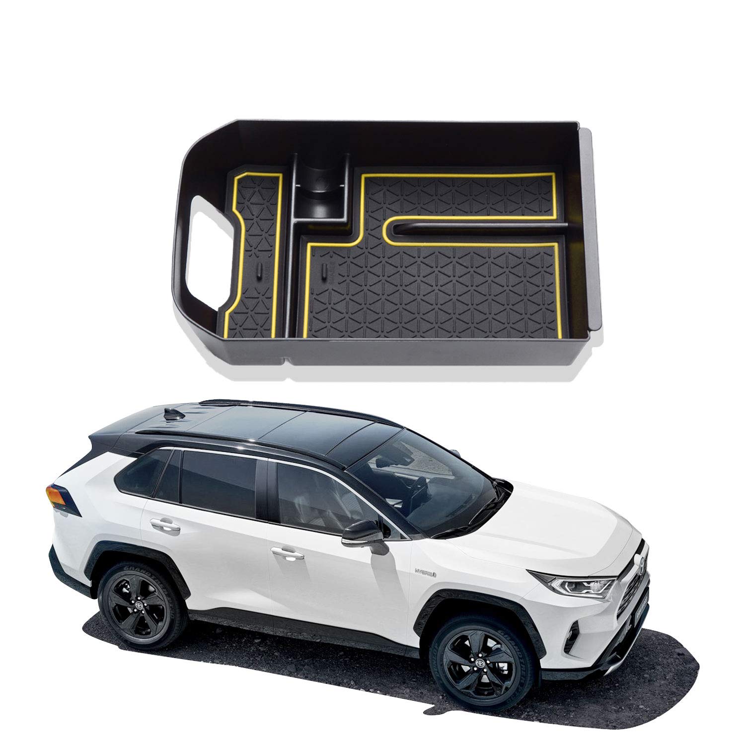 Toyota RAV4 5 Center Console Organizer Tray 2019+ - LFOTPP Car Accessories