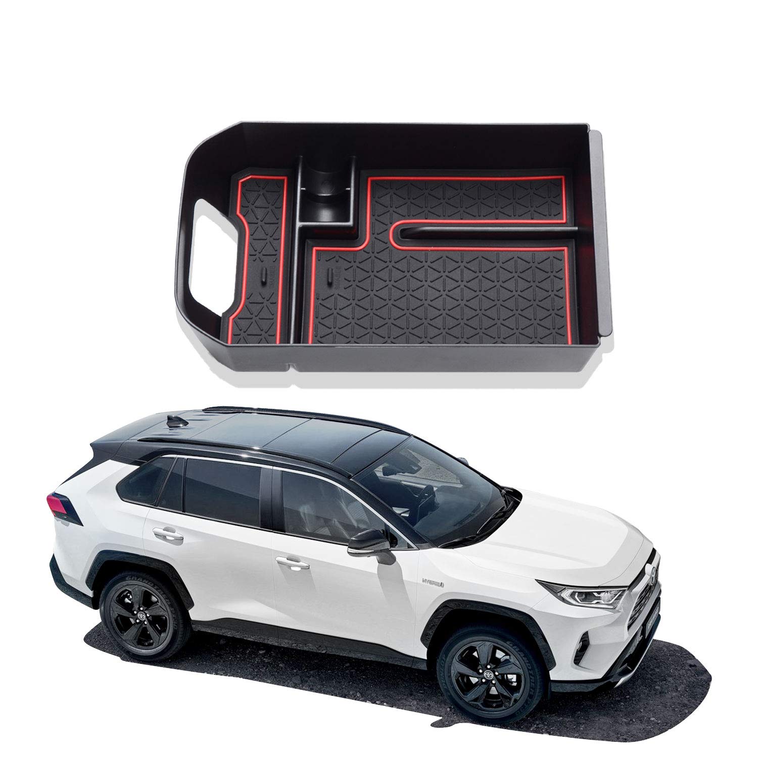 Toyota RAV4 5 Center Console Organizer Tray 2019+ - LFOTPP Car Accessories