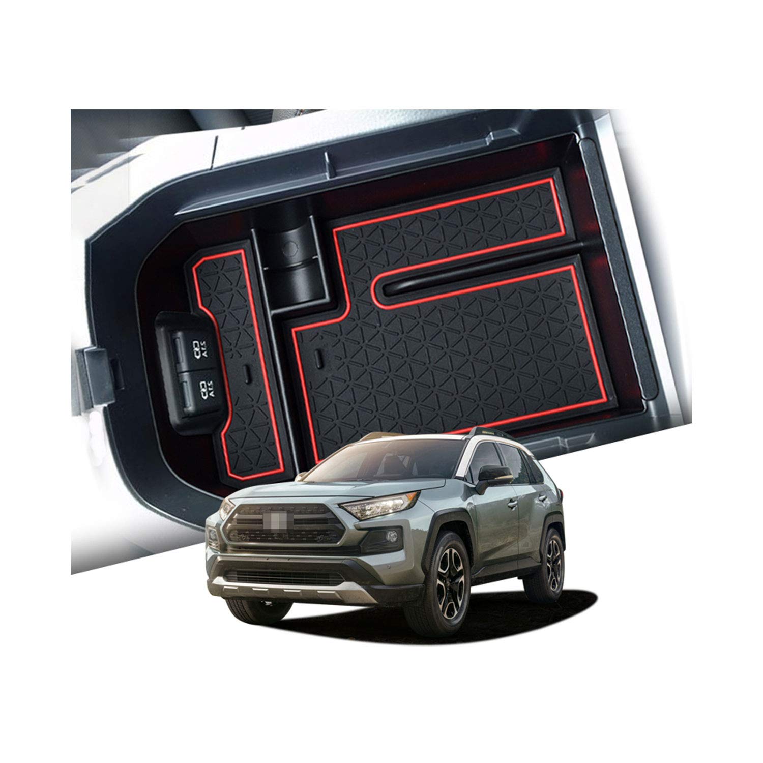 Toyota RAV4 5 Center Console Organizer Tray 2019+ - LFOTPP Car Accessories