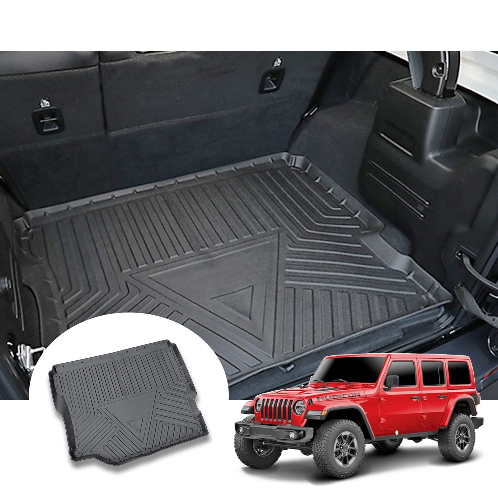 Jeep Wrangler JL Trunk Mats 2018+ - LFOTPP Car Accessories