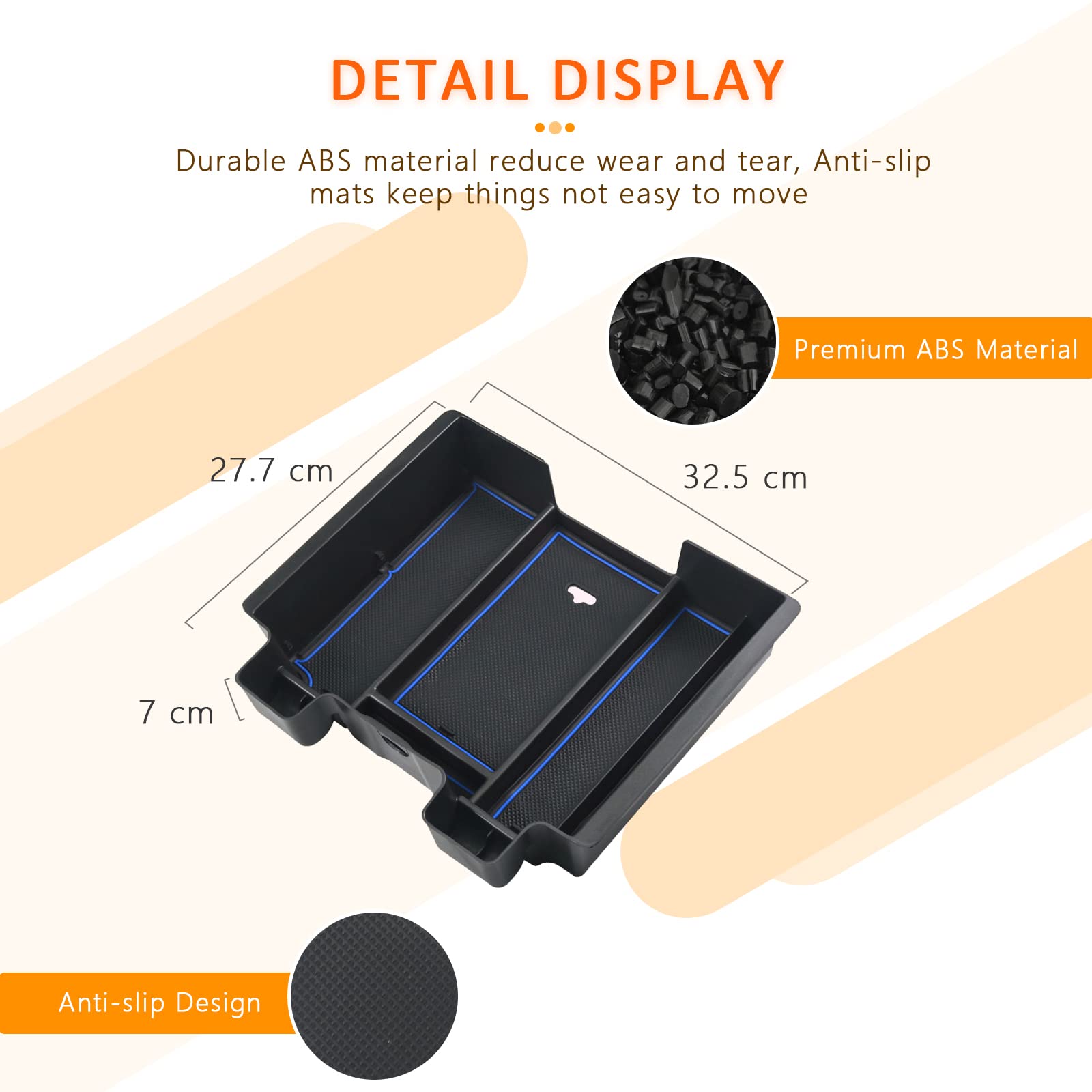Chevy Silverado Center Console Organizer Tray 2019+ - LFOTPP Car Accessories