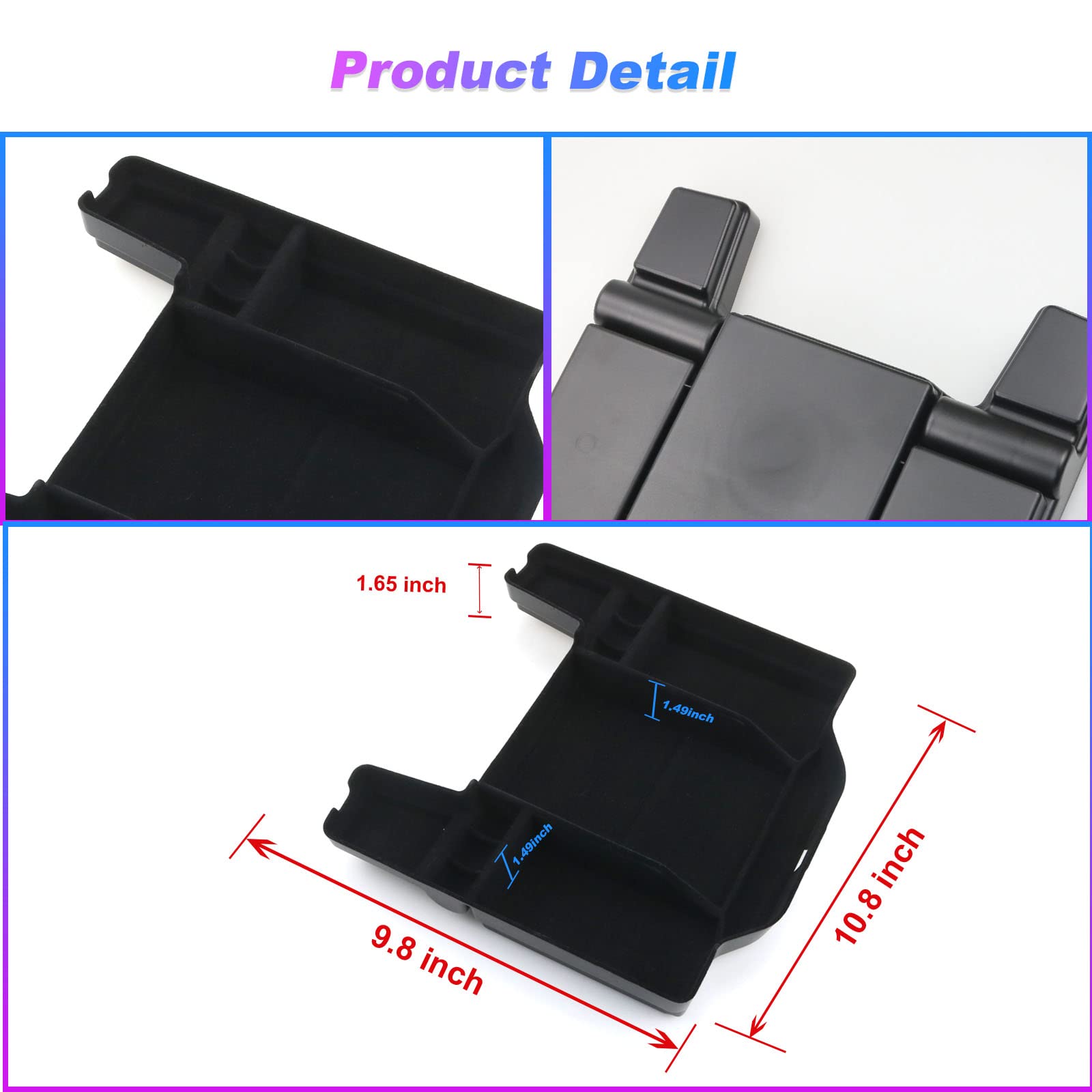 Dodge RAM 1500 Center Console Organizer Tray 2019+ - LFOTPP Car Accessories