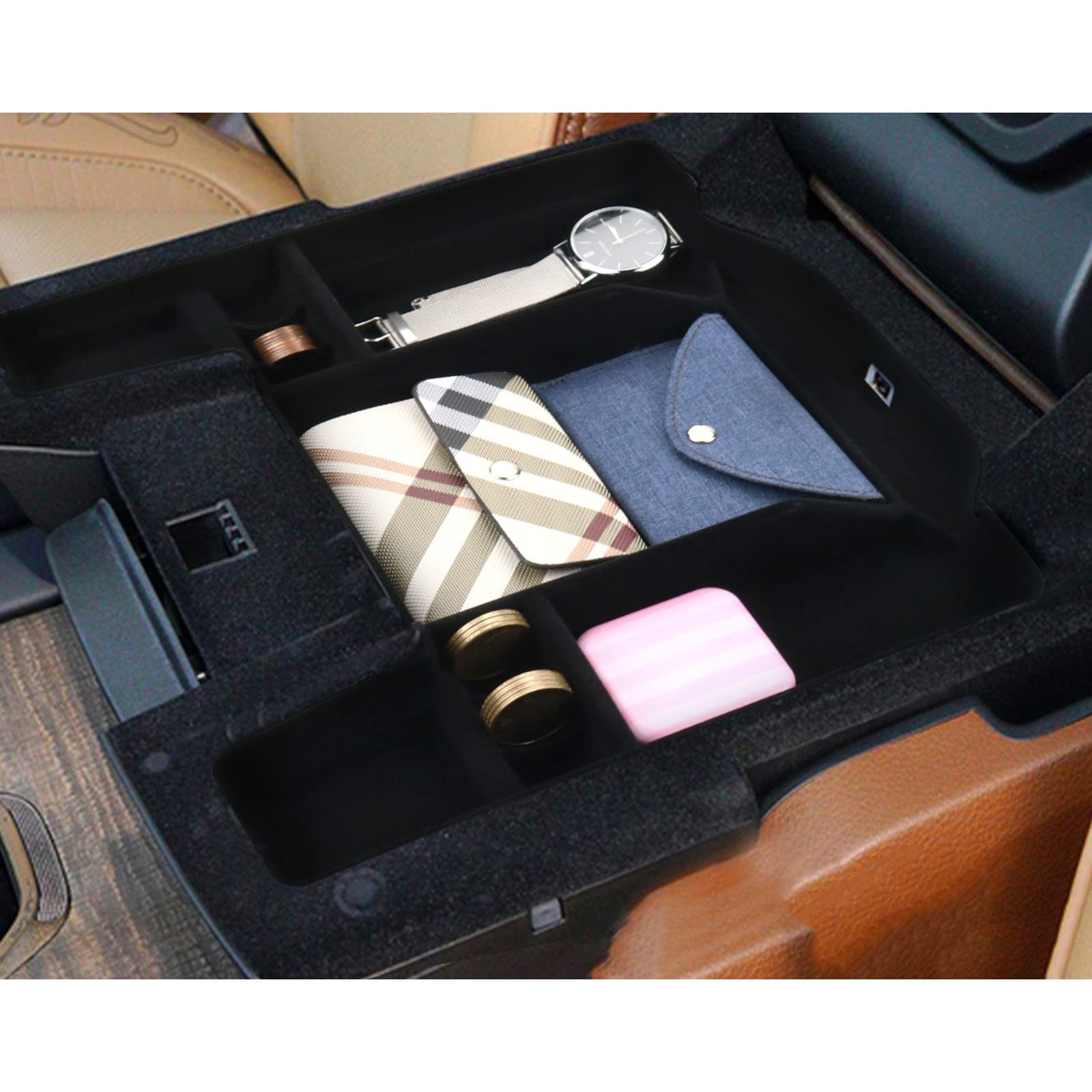 Dodge RAM 1500 Center Console Organizer Tray 2019+ - LFOTPP Car Accessories