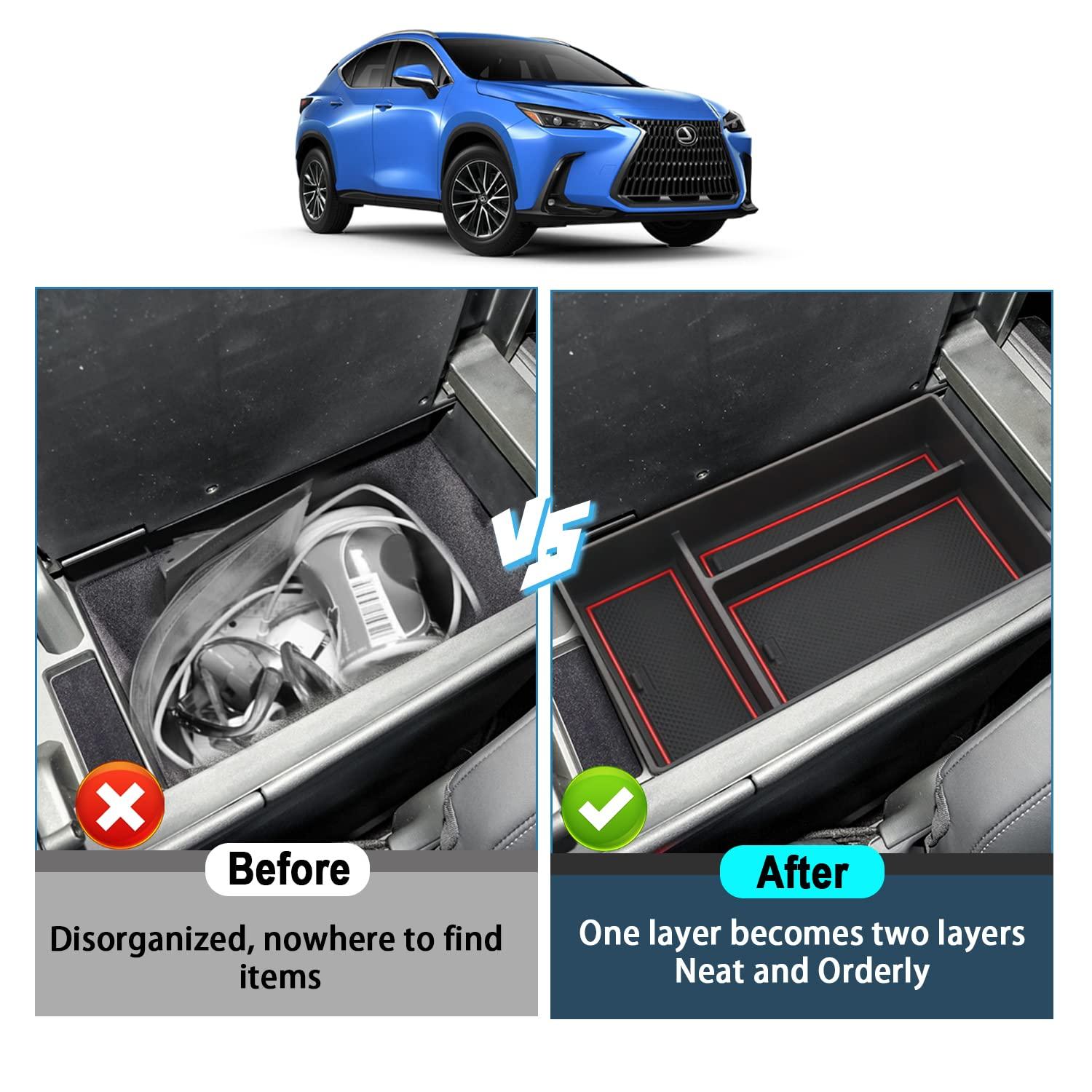 Leuxs NX Center Armrest Storage Tray - LFOTPP Car Accessories