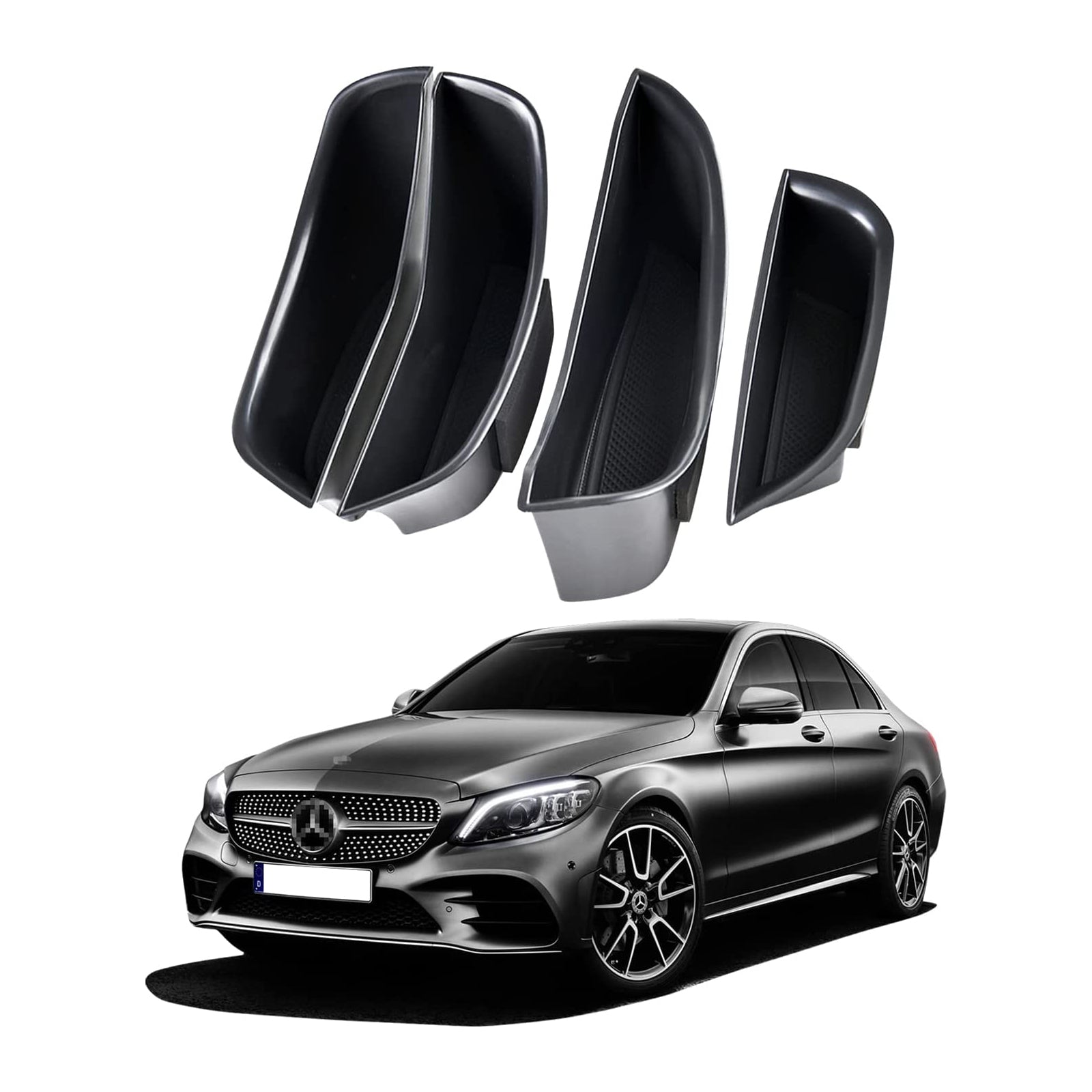 Mercedes C-Class W205 GLC X253 Car Door Storage Box 2015 - LFOTPP Car Accessories