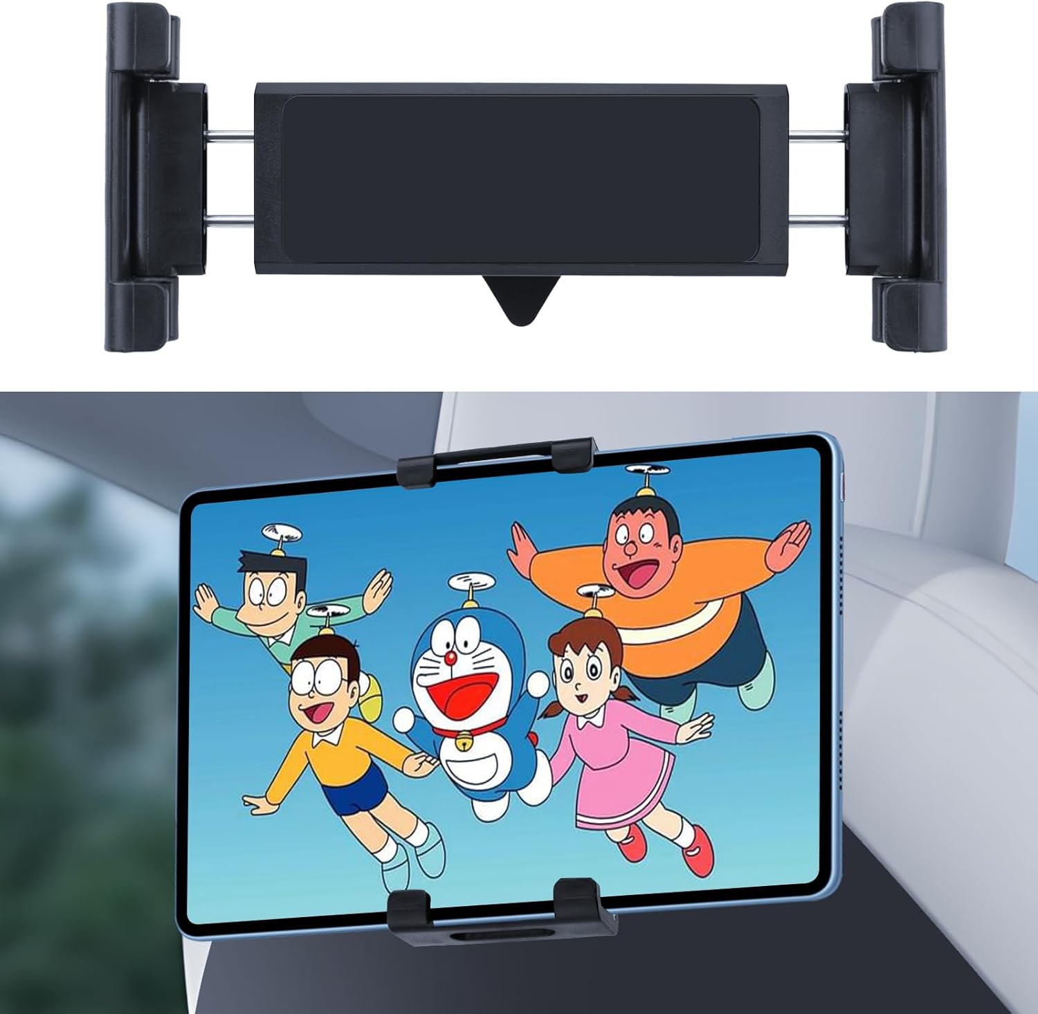 For Tesla Model 3/Y/X/S Universal 360° Adjustable Tablet Holder for Ipad, Galaxy Tablet, iPhone, Android Mobile Phones and More, Samsung