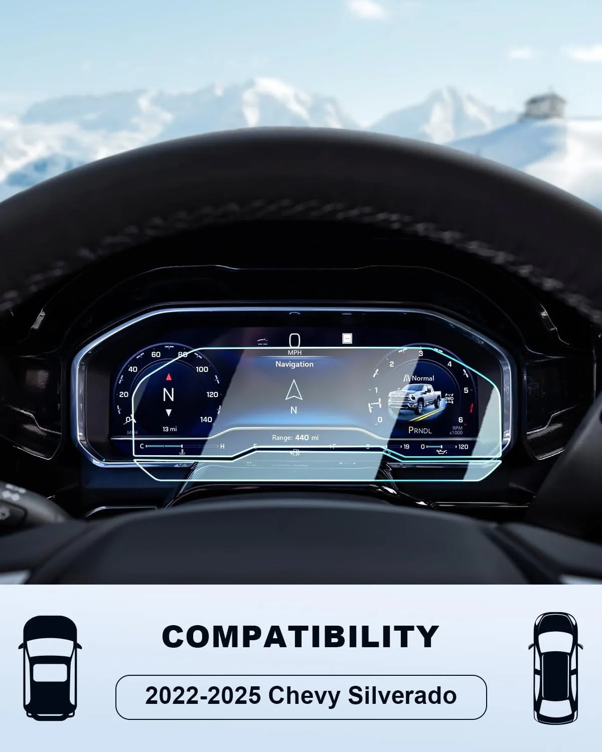 GMC Sierra Displayschutzfolie 2022+ 