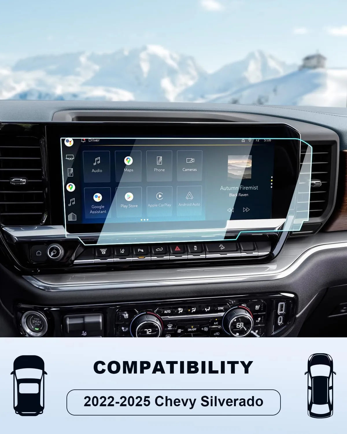 GMC Sierra Displayschutzfolie 2022+ 