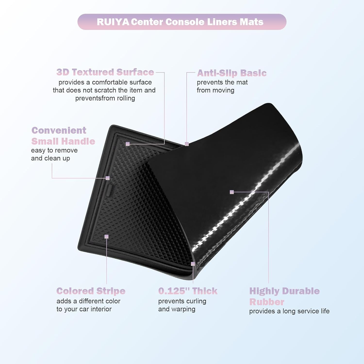 For Hyundai Palisade SE/SEL/XRT/Limited/Calligraphy Center Console Liners Mats 2026+