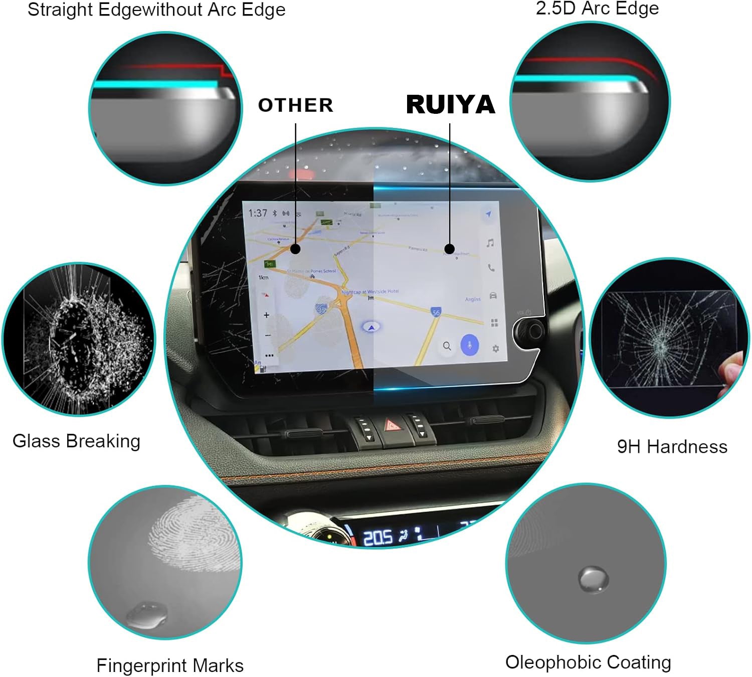 Toyota RAV4 10,5" Displayschutzfolie 2023+