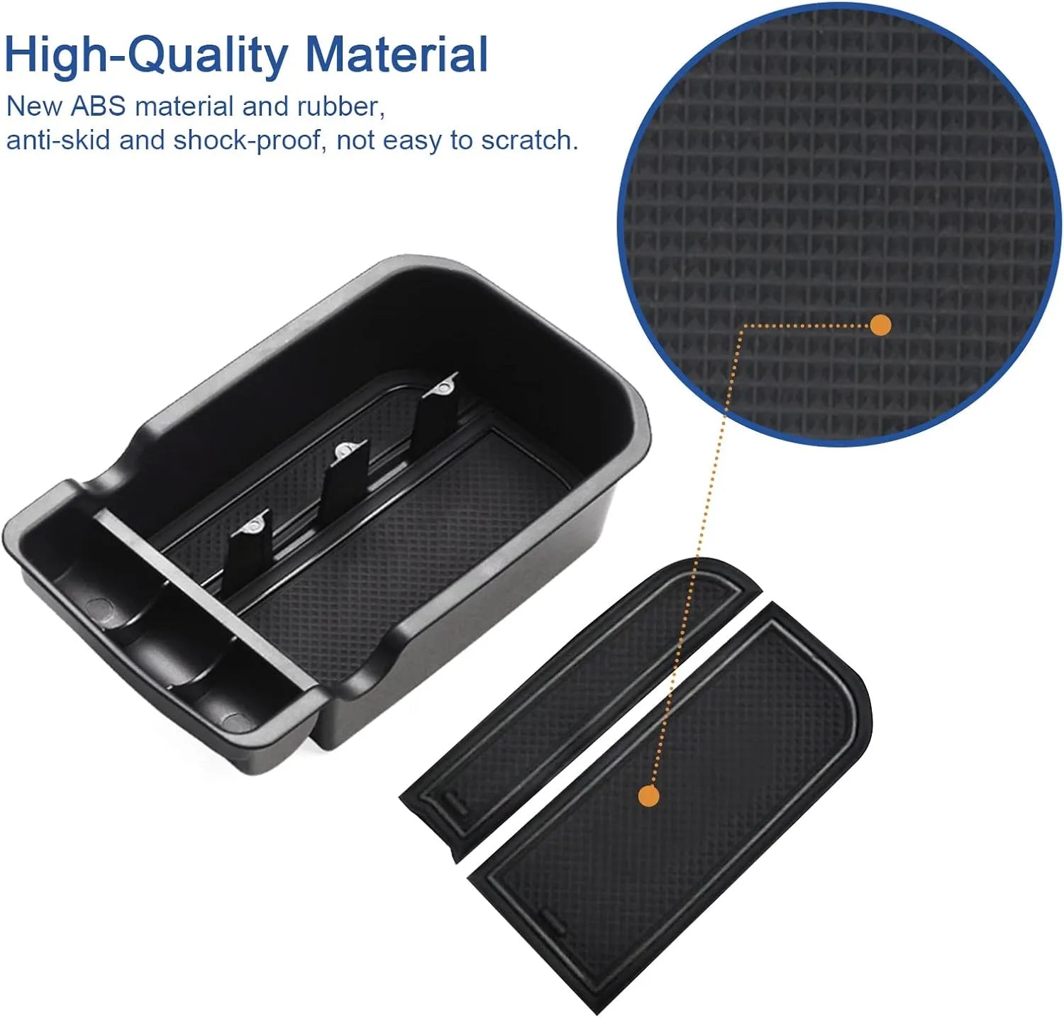 For Jeep Compass Center Console Armrest Storage Box 2017-2021