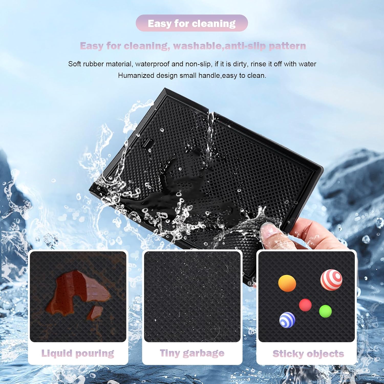 For Hyundai Palisade SE/SEL/XRT/Limited/Calligraphy Center Console Liners Mats 2023 2024 2025