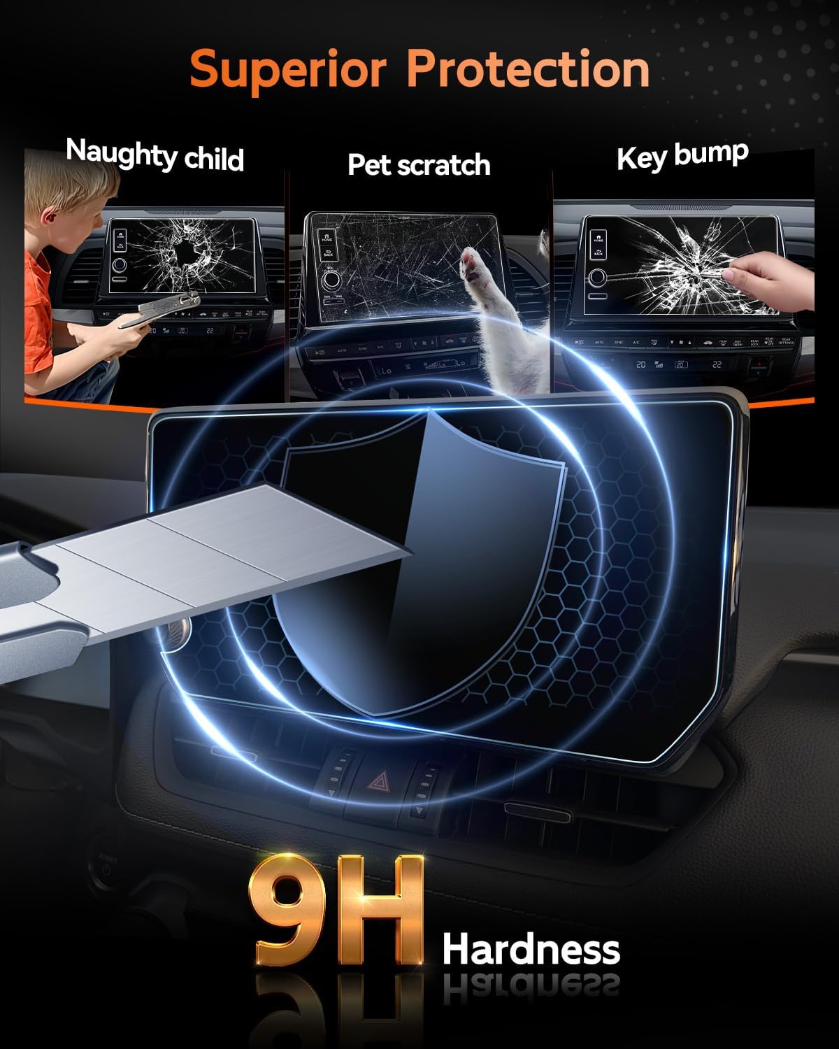 Toyota RAV4 10,5" Displayschutzfolie 2023+