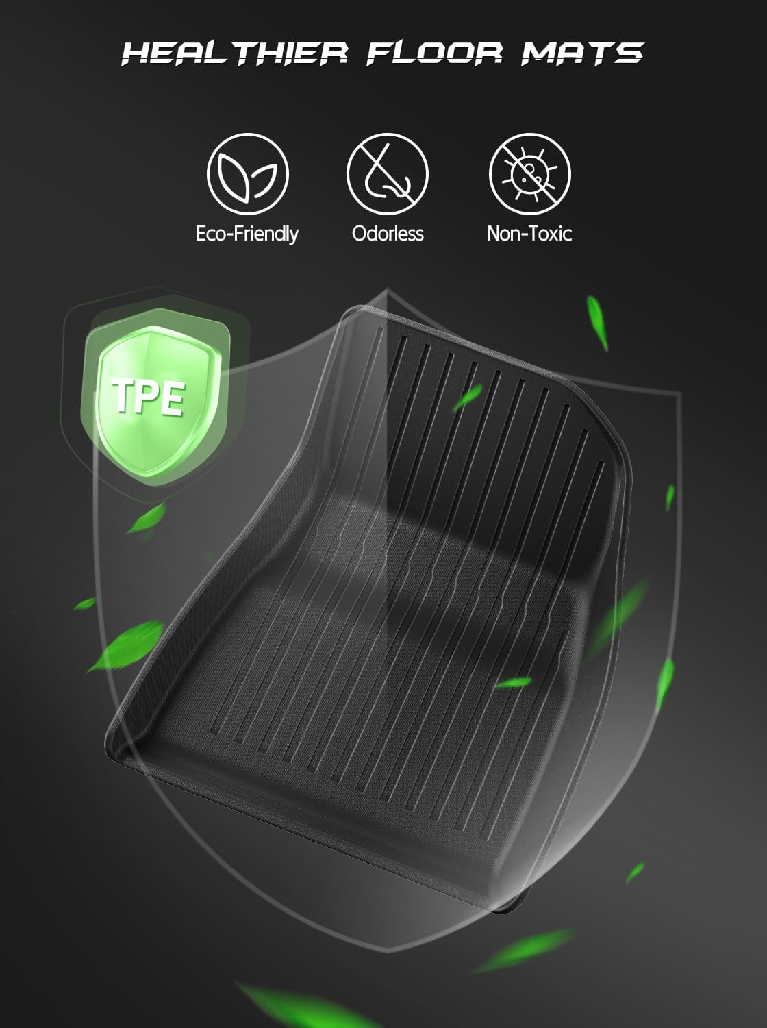 Tesla Model 3 Fußmatten Original 3D-Scanning TPE High Edge 2017+