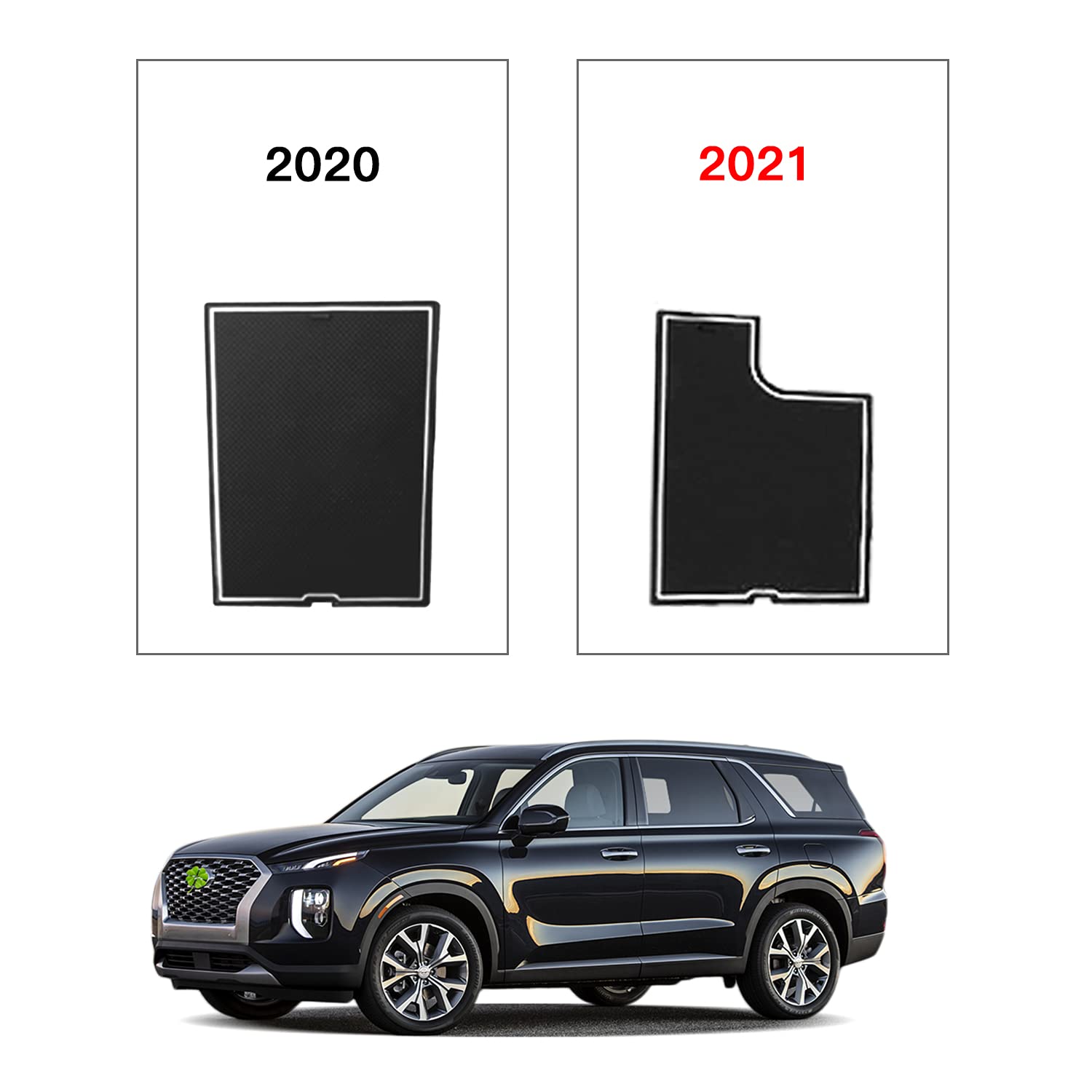 Hyundai Palisade Door Slot Mats 2020+ - LFOTPP Car Accessories