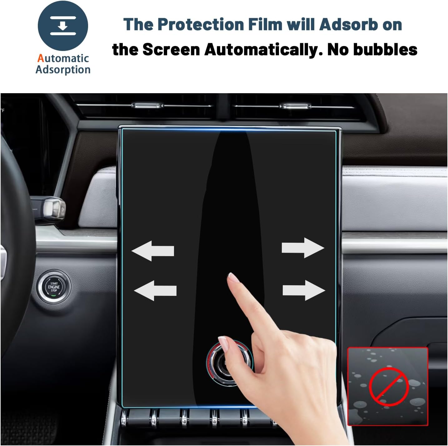 For GMC Terrain (Elevation/AT4/Denali) 15" Nagivation Display Touch Screen Protector 2024+