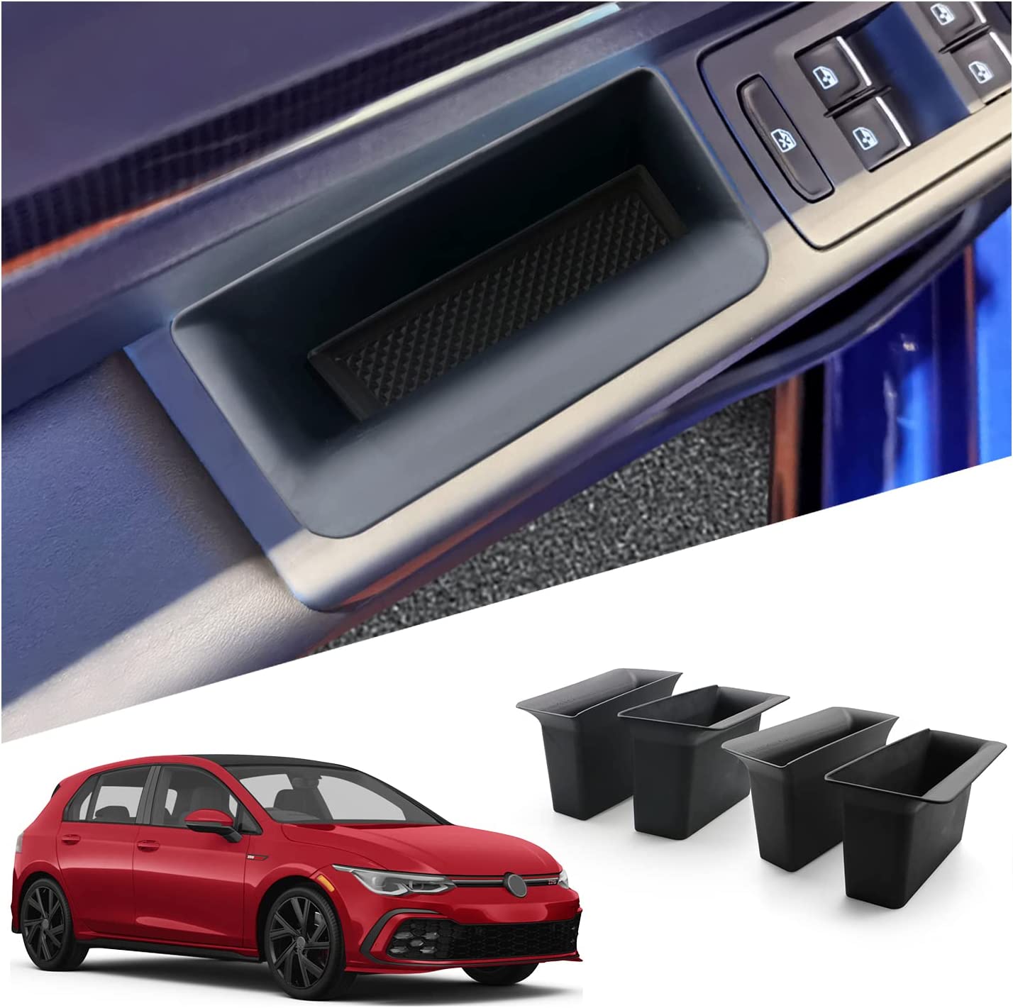 VW Golf 8 GTI Mk8 Center Armrest Storage Tray 2020+ - LFOTPP Car Accessories