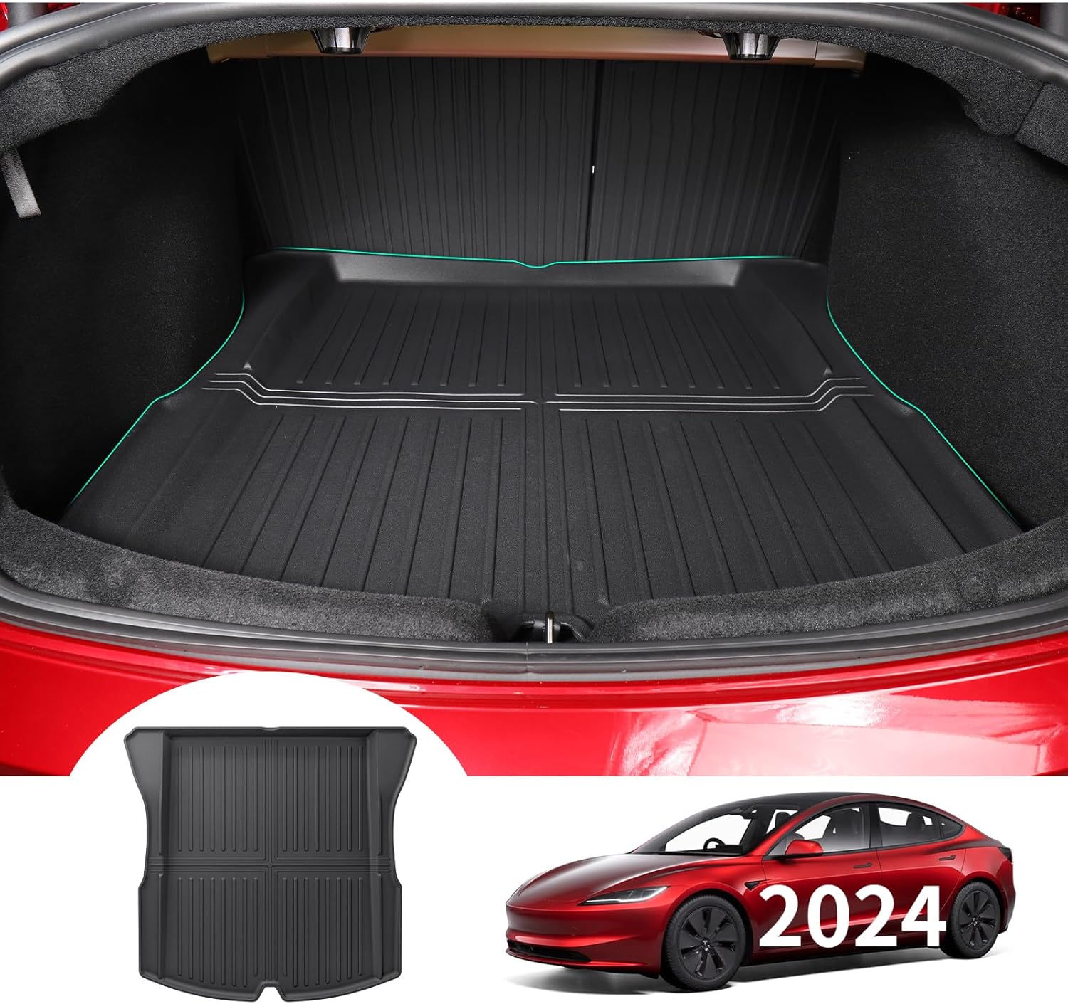 Tesla Model 3 Original 3D Scanning TPE All-Weather Mats 2024+