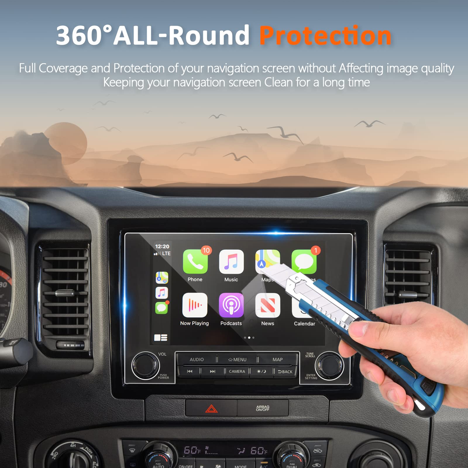 Nissan Frontier 9" Screen Protector 2022+ - LFOTPP Car Accessories