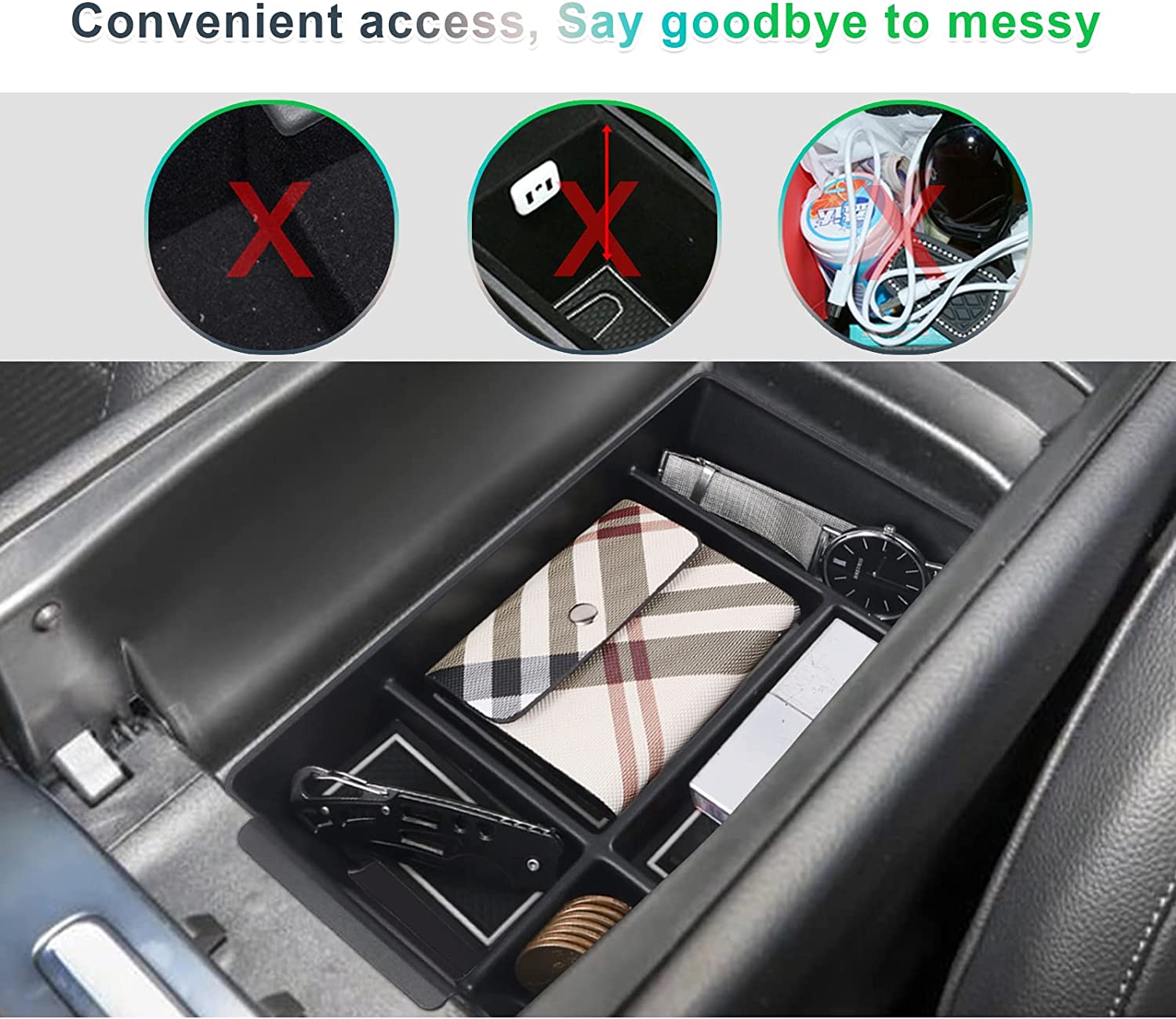 Mercedes C-Class W206 Centre Console Armrest Organizer Tray - LFOTPP Car Accessories