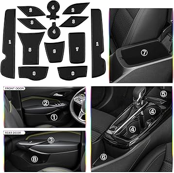 Chevy Trax Door Slot Mats（14Pcs）2024 2025