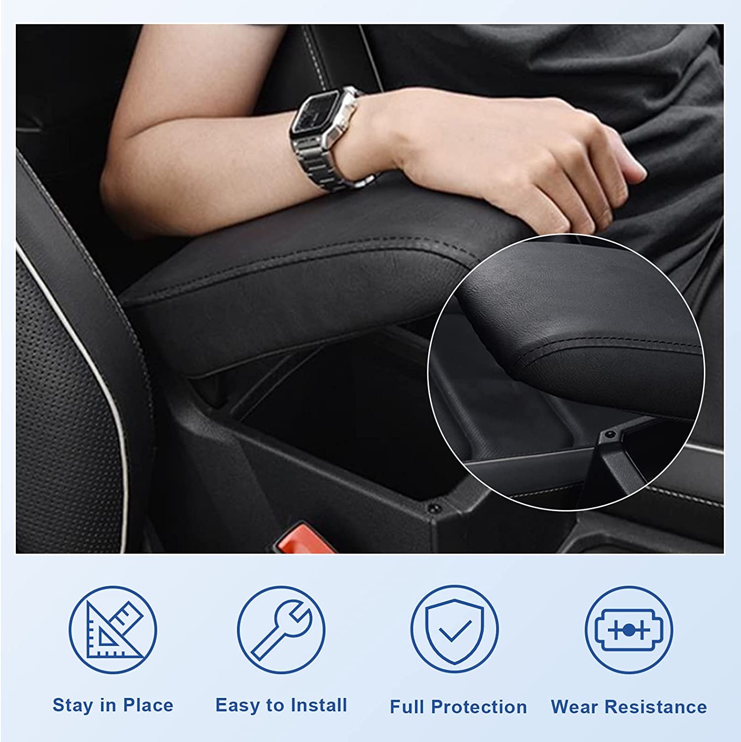 VW Tiguan MK2 Armrest Box Cover 2016+ - LFOTPP Car Accessories
