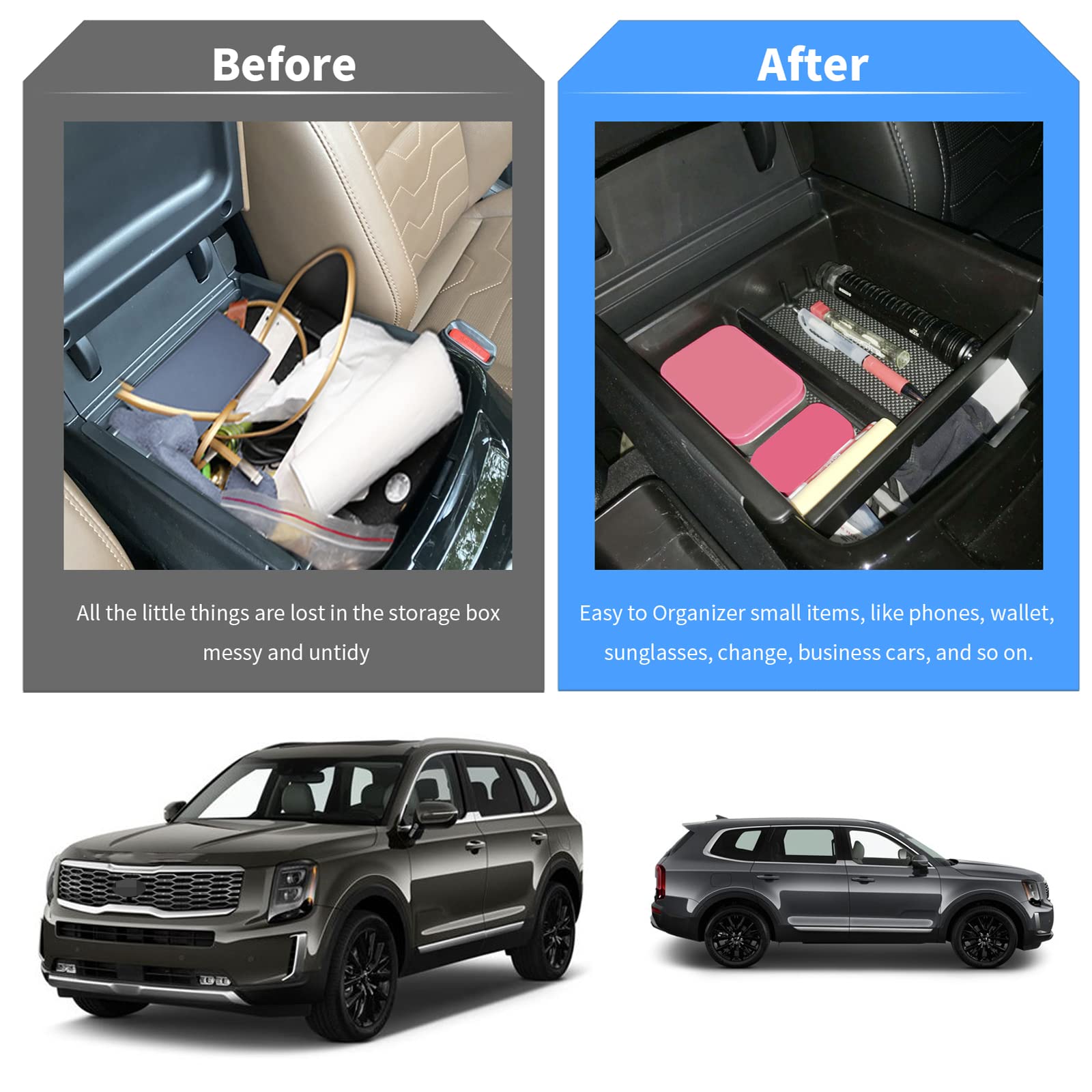 Kia Telluride Center Armrest Storage Tray 2020+ - LFOTPP Car Accessories