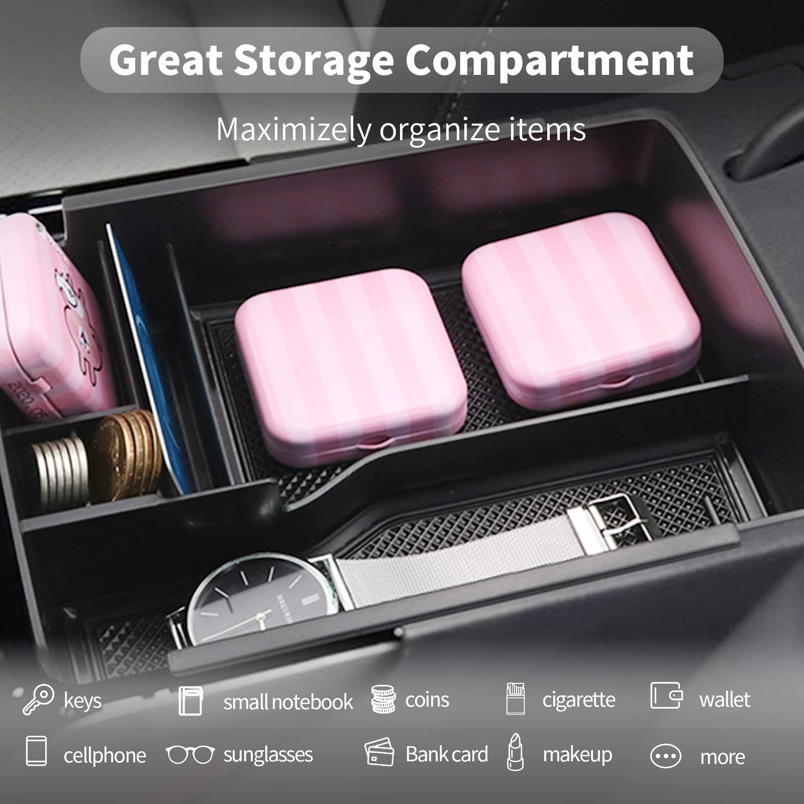 Hyundai Ioniq EV Center Armrest Storage Tray 2021+ - LFOTPP Car Accessories