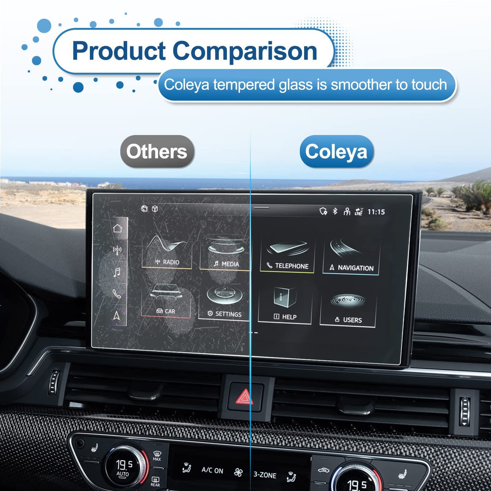 Audi A4 A5 Q5 10.1" Screen Protector - LFOTPP Car Accessories