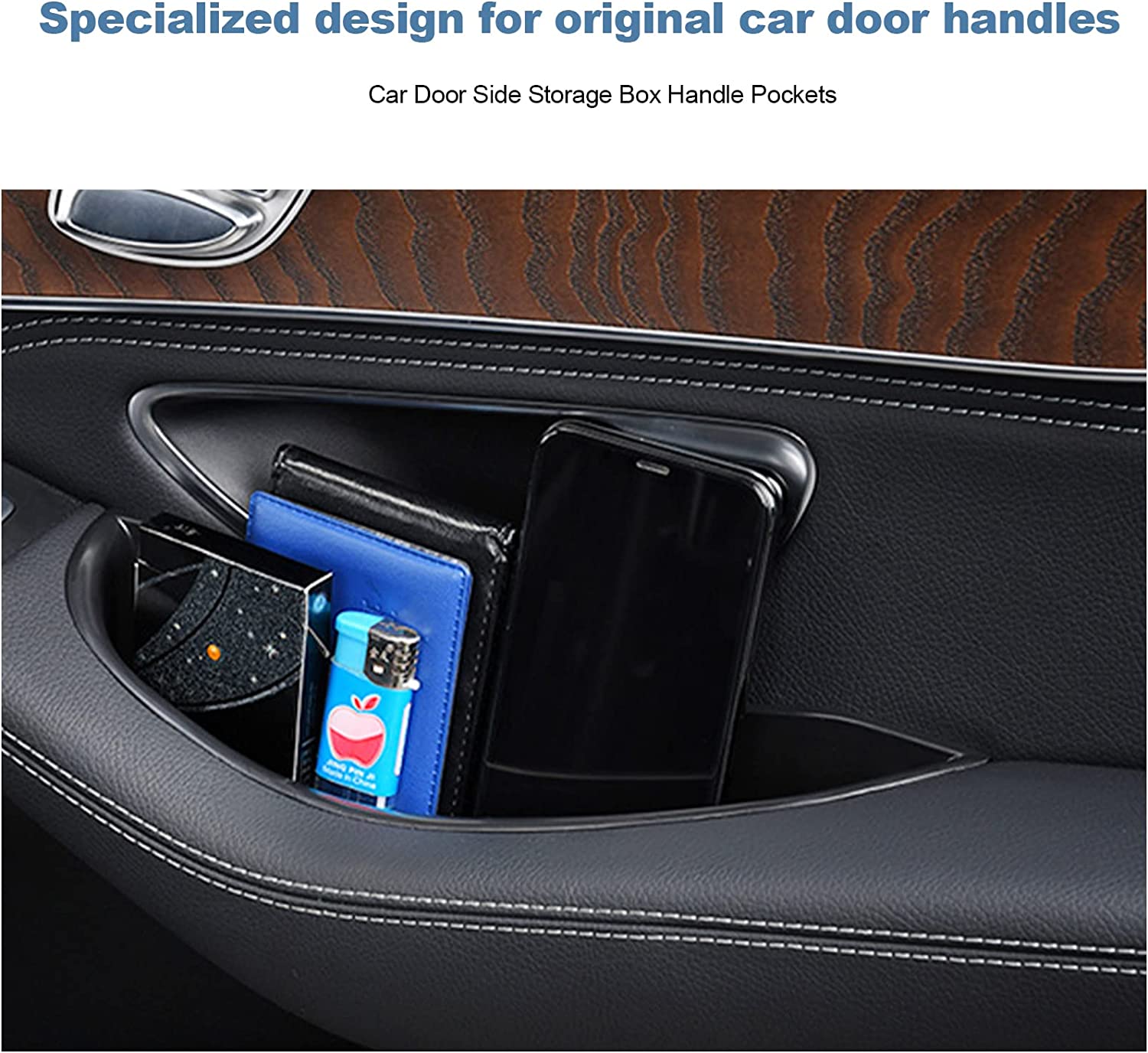 CDEFG Compatible with VW Sharan 7N 2010+ Seat Alhambra 2016-2022 Car  Storage Box, Door Side Organiser Tray Phone Container Insert Door Handle  Pocket Accessories : : Automotive