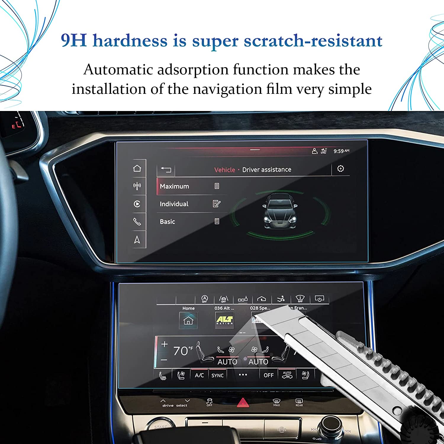 Audi A6 A7 Screen Protector 2019+ - LFOTPP Car Accessories