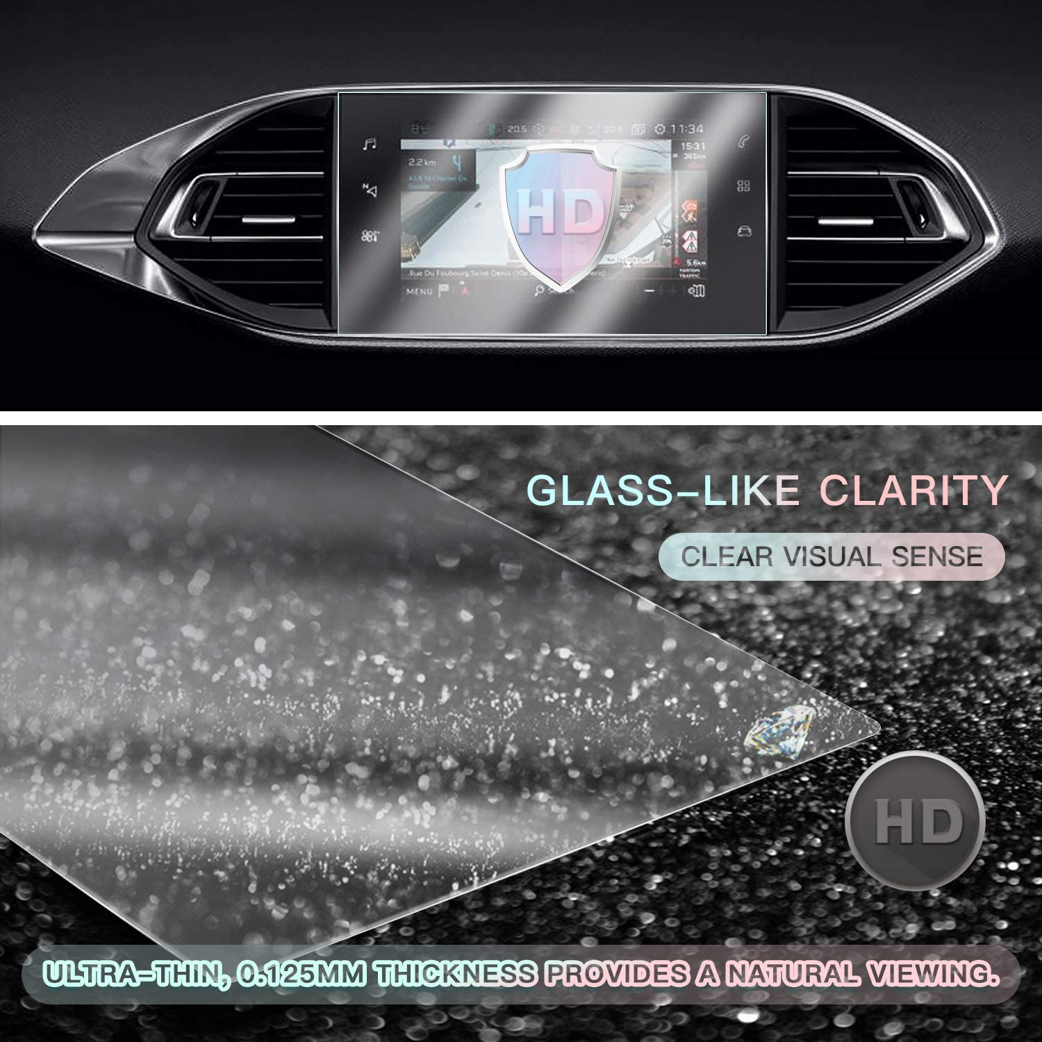 Citroen C3 C4 9.7" Screen Protector 2022+ - LFOTPP Car Accessories