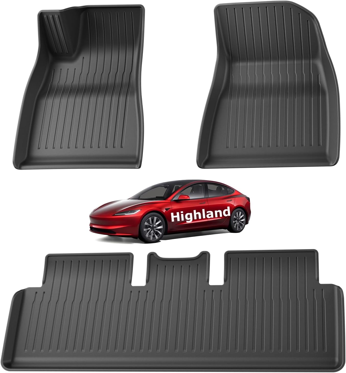 Alfombrillas Tesla Model 3 Escaneo 3D Original TPE High Edge 2017+