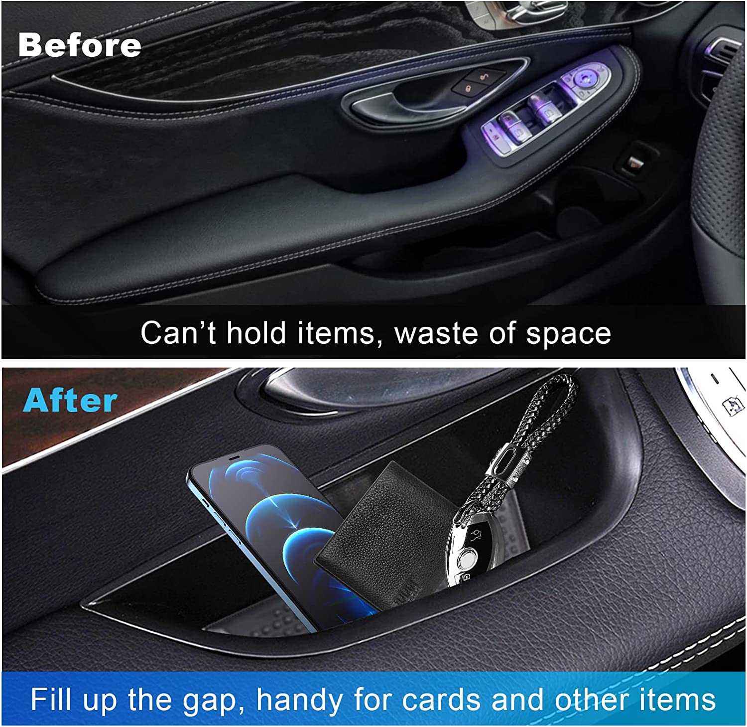 Mercedes C-Class W205 GLC X253 Car Door Storage Box 2015 - LFOTPP Car Accessories