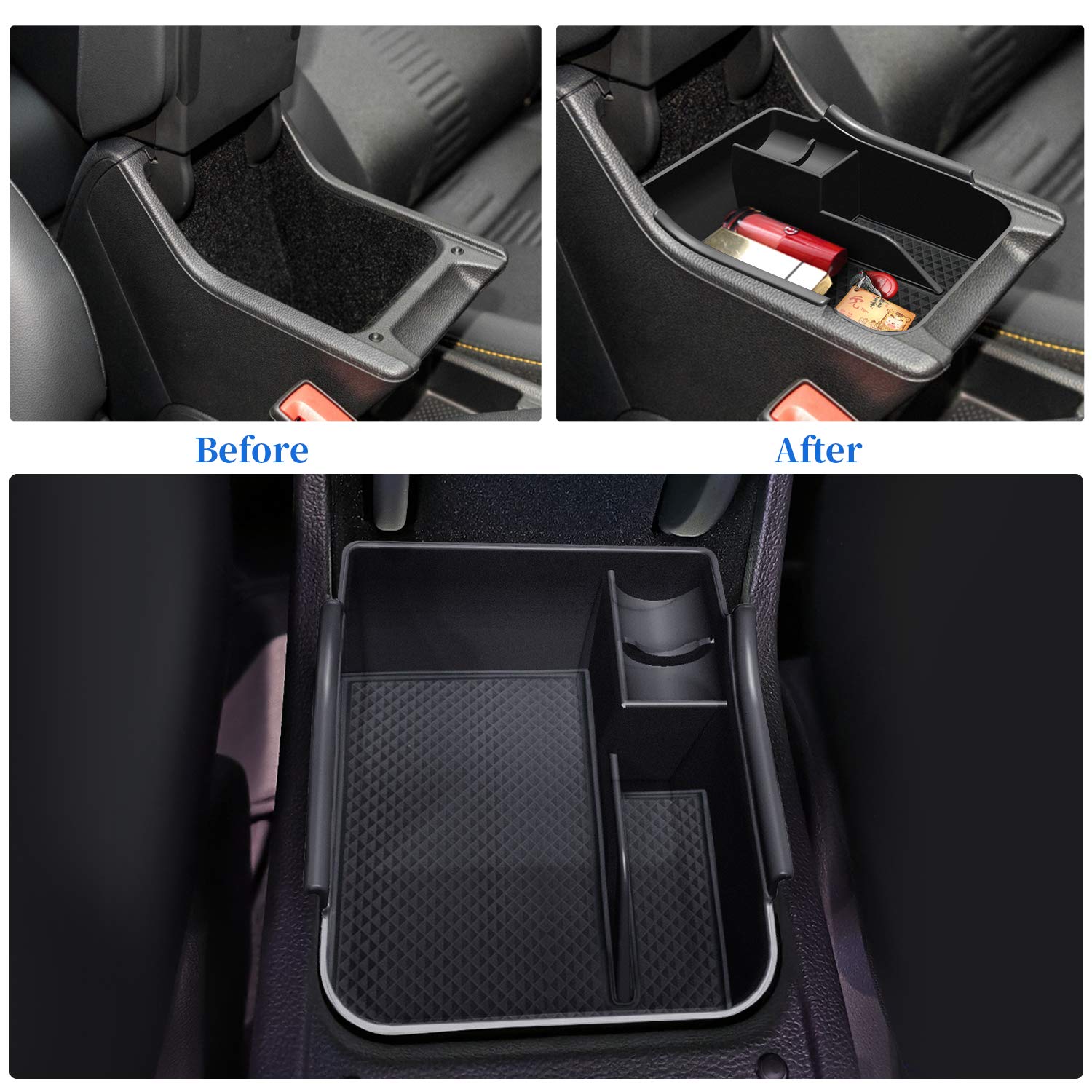 VW Polo MK6 Center Armrest Storage Tray 2018+ - LFOTPP Car Accessories