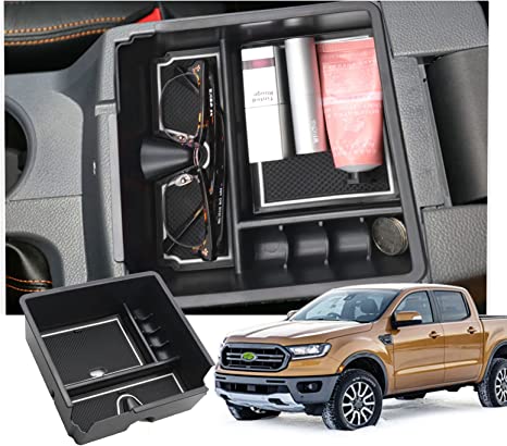 Ford Ranger XL XLT Lariat Center Armrest Storage Tray 2019+ - LFOTPP Car Accessories