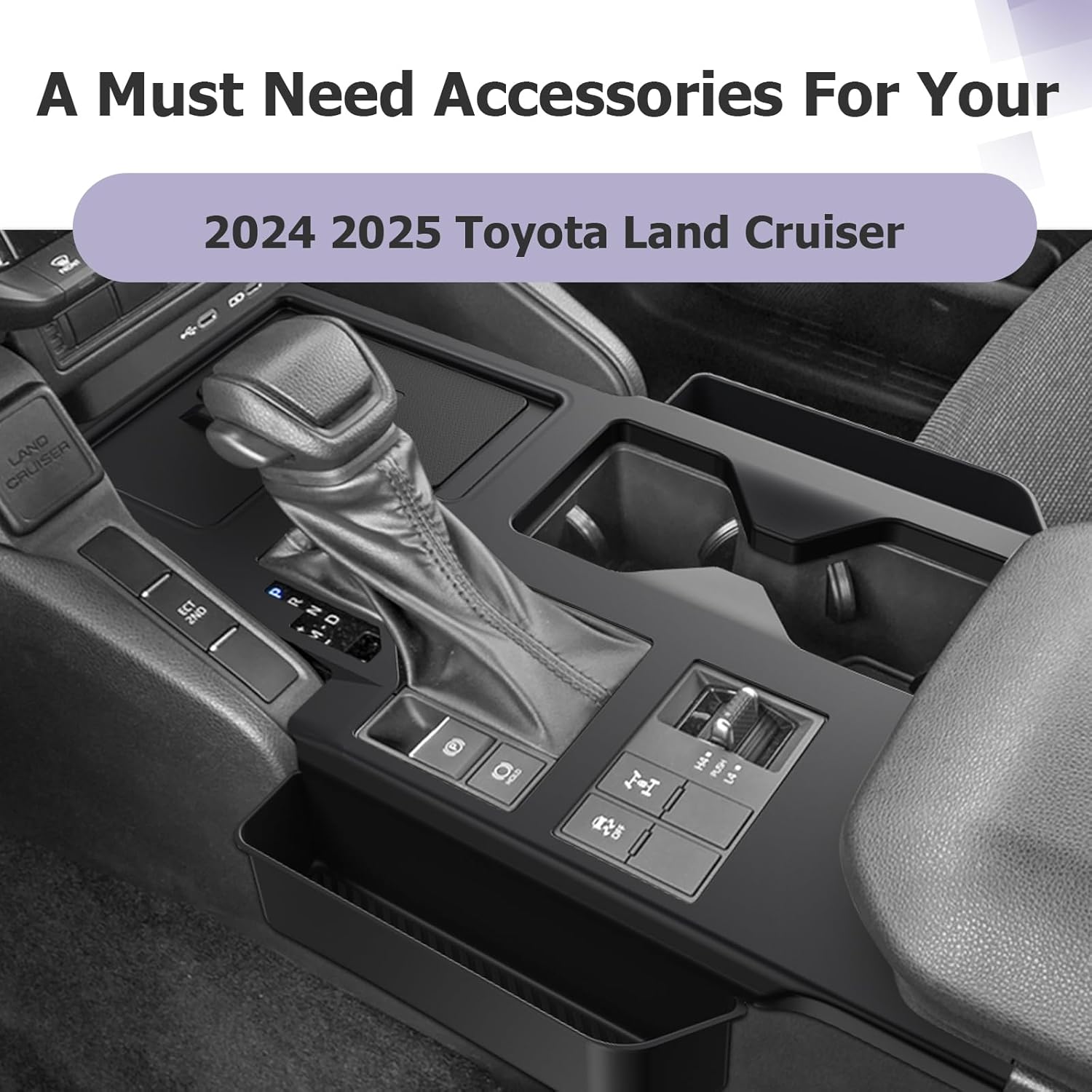 For Toyota Land Cruiser 250 Prado J250 LC250 Seat Gap Storage Box 2024 2025 2026