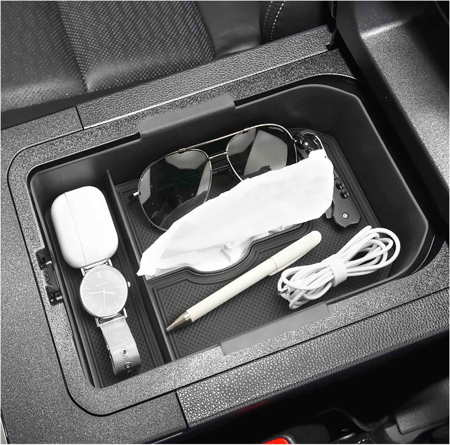 For Toyota Land Cruiser LC250 Prado J250 Center Armrest Organizer 2024 2025 2026