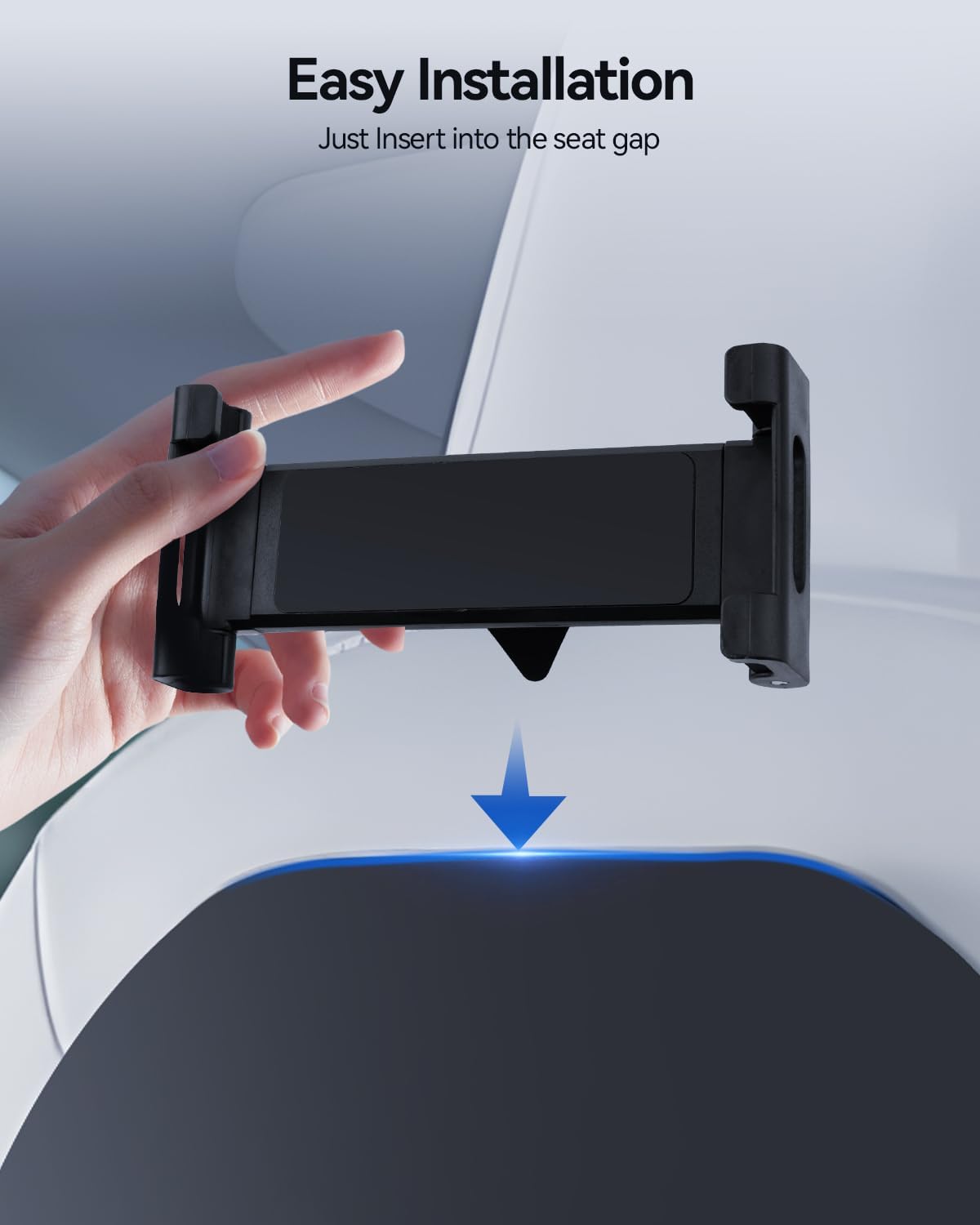 For Tesla Model 3/Y/X/S Universal 360° Adjustable Tablet Holder for Ipad, Galaxy Tablet, iPhone, Android Mobile Phones and More, Samsung