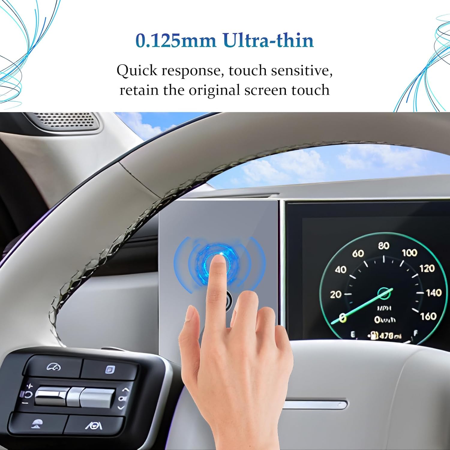 For Hyundai Santa Fe Navigation & Dashboard Nano Screen Protector 2024 2025