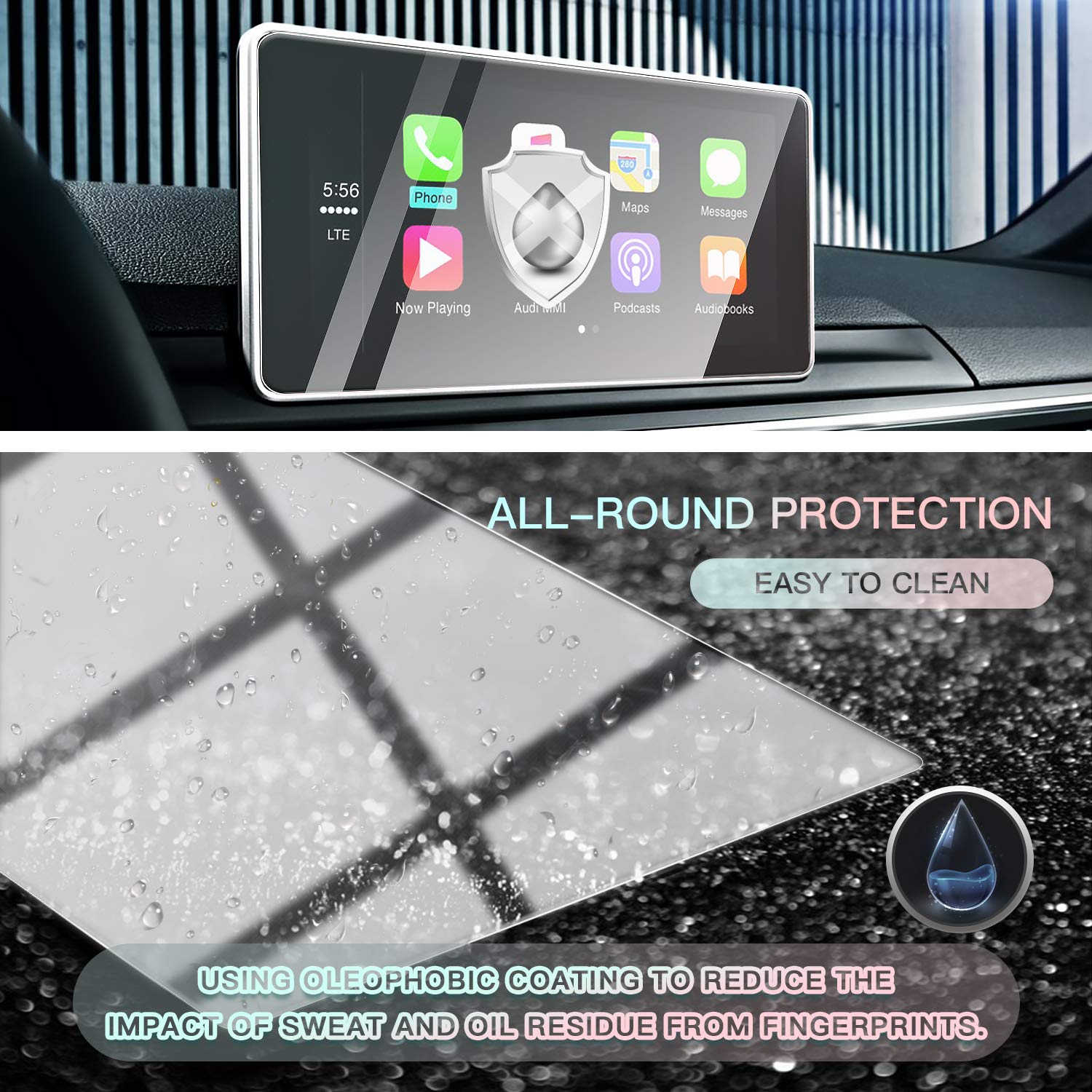 Audi A4 B9 A5 Q5 Screen Protector 2016-2019 - LFOTPP Car Accessories