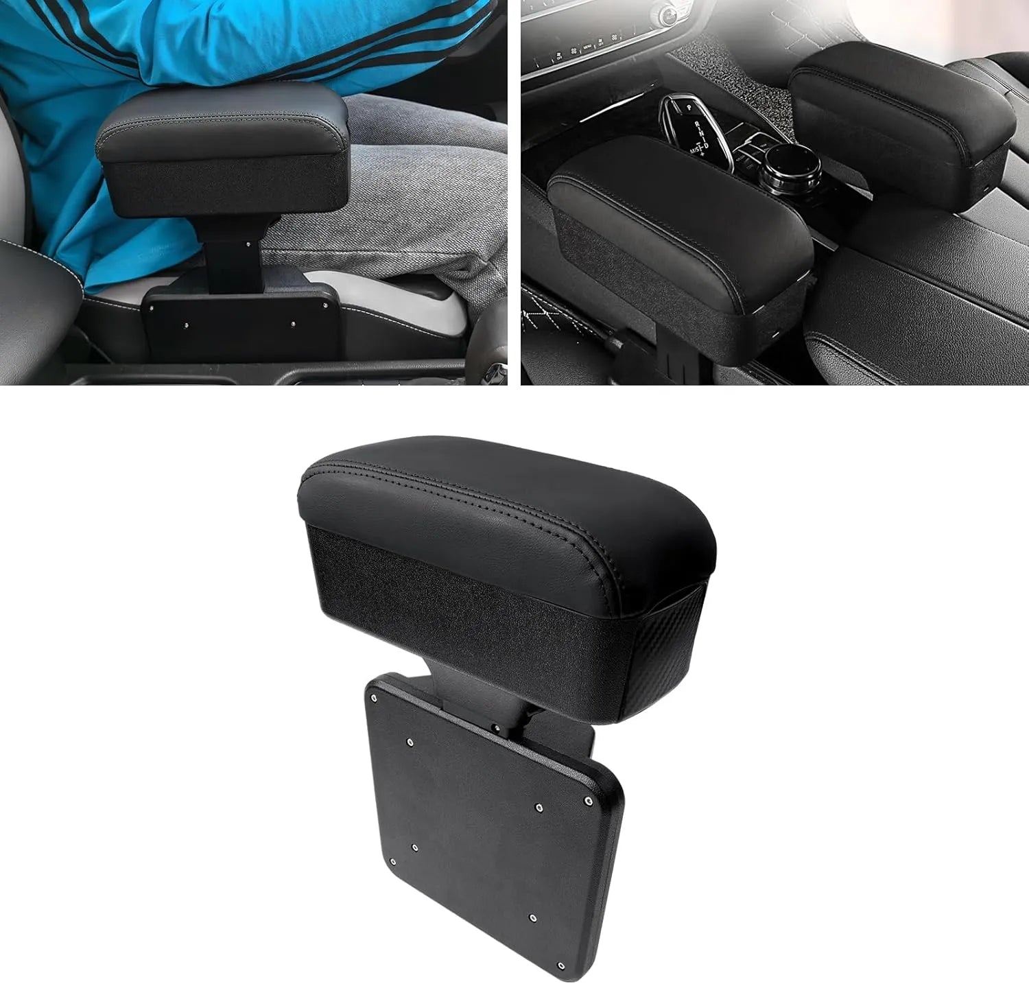 Ruiya Universal Height Adjustable Armrest Box with Wireless Charger