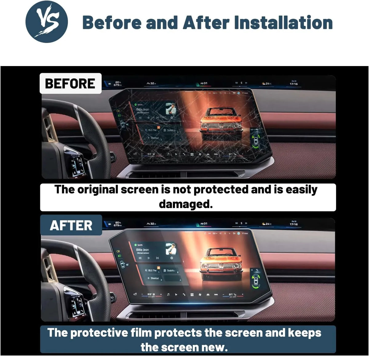 For BMW iX3 17.9-Inch Multimedia Screen Protector 2027+