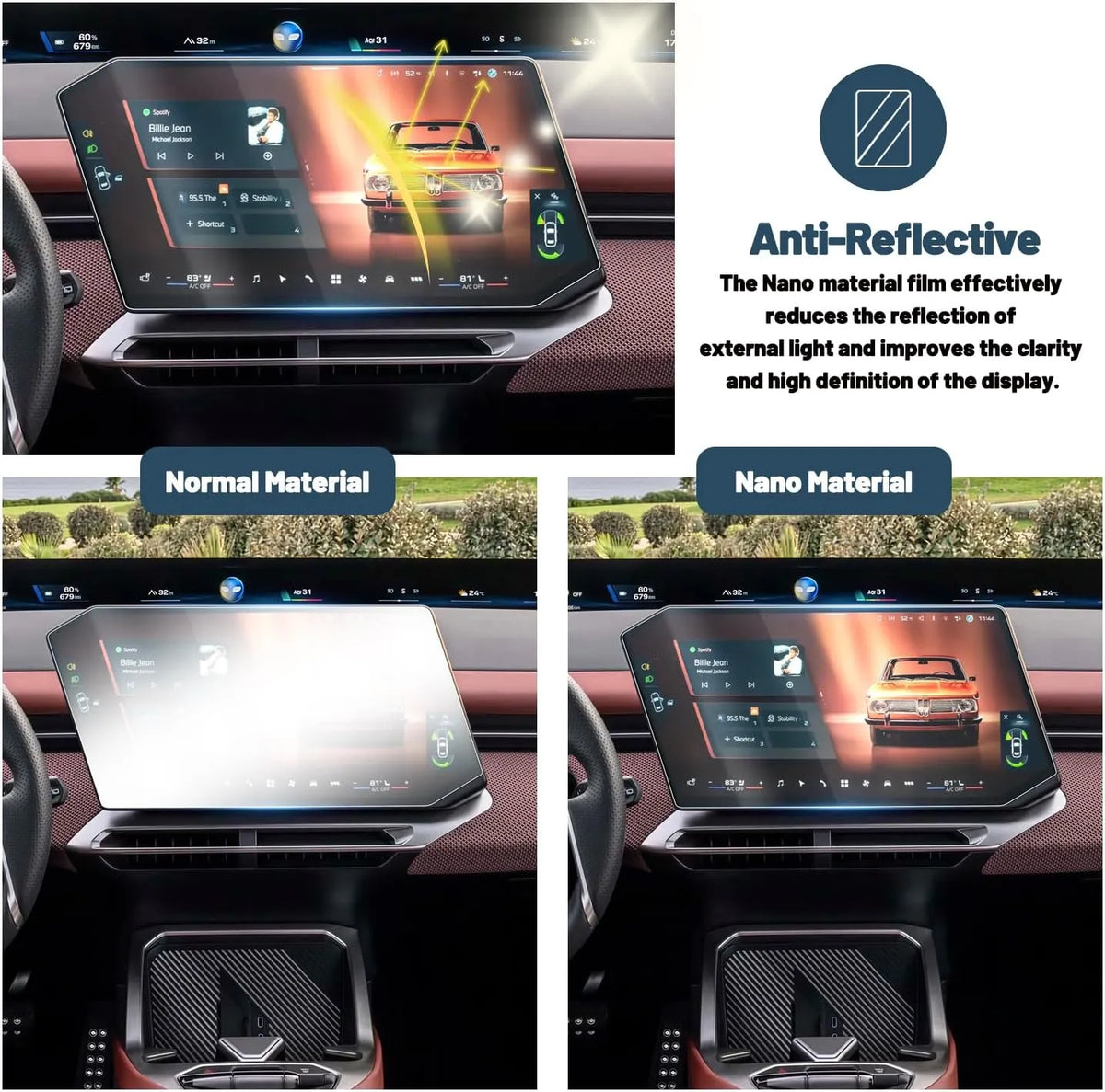 For BMW iX3 17.9-Inch Multimedia Screen Protector 2027+
