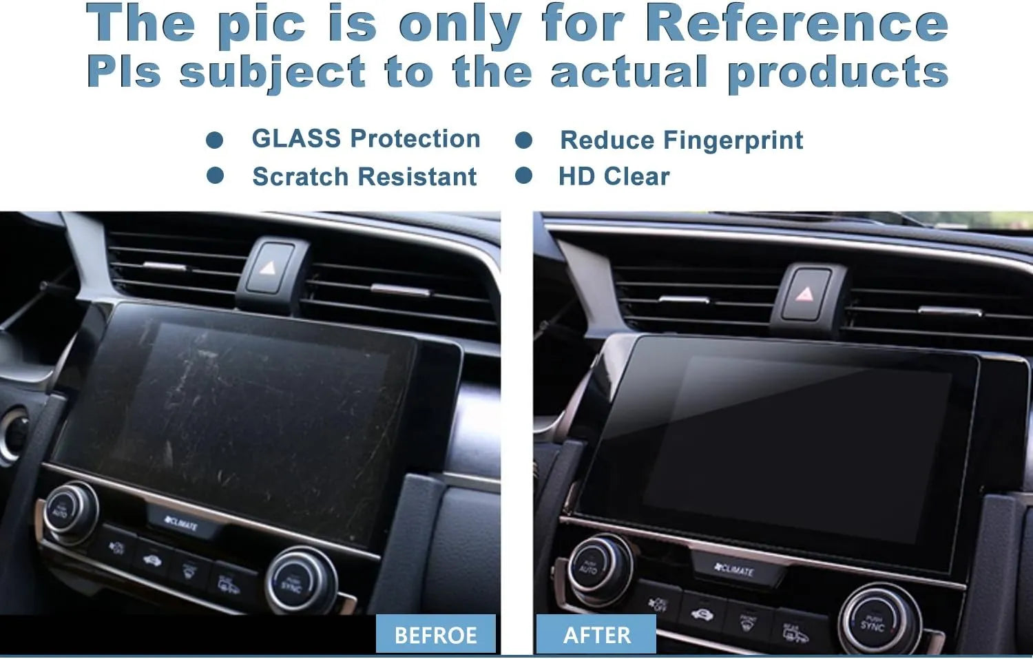 For VW Golf 7 Golf Sport Wagen Screen Protector 2018-2021