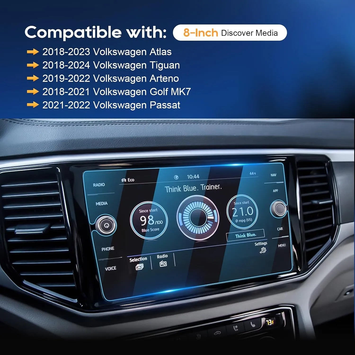 For VW Golf 7 Golf Sport Wagen Screen Protector 2018-2021