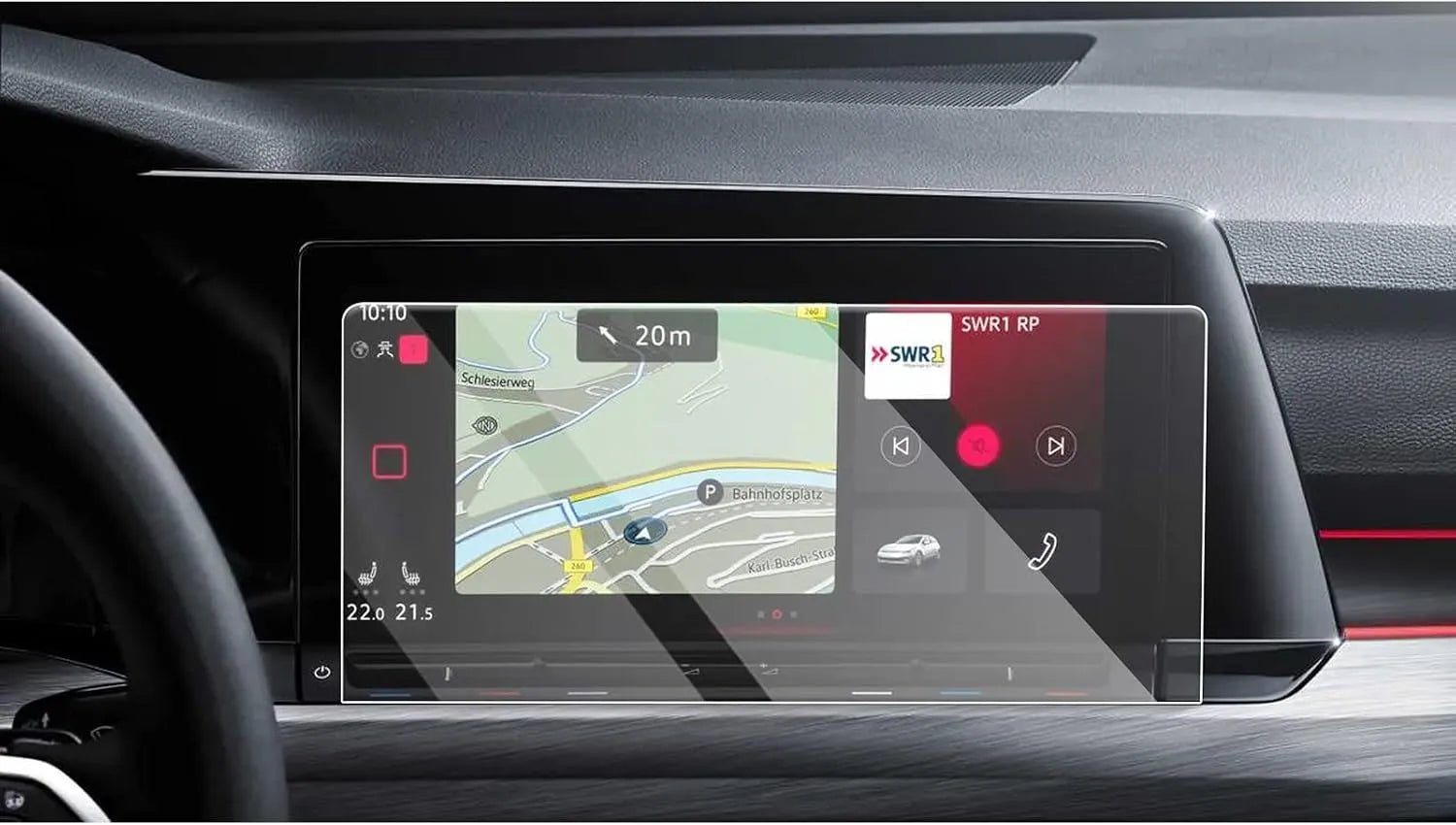 For VW Golf GTI Mk8 Navigation Screen Protector 2020+