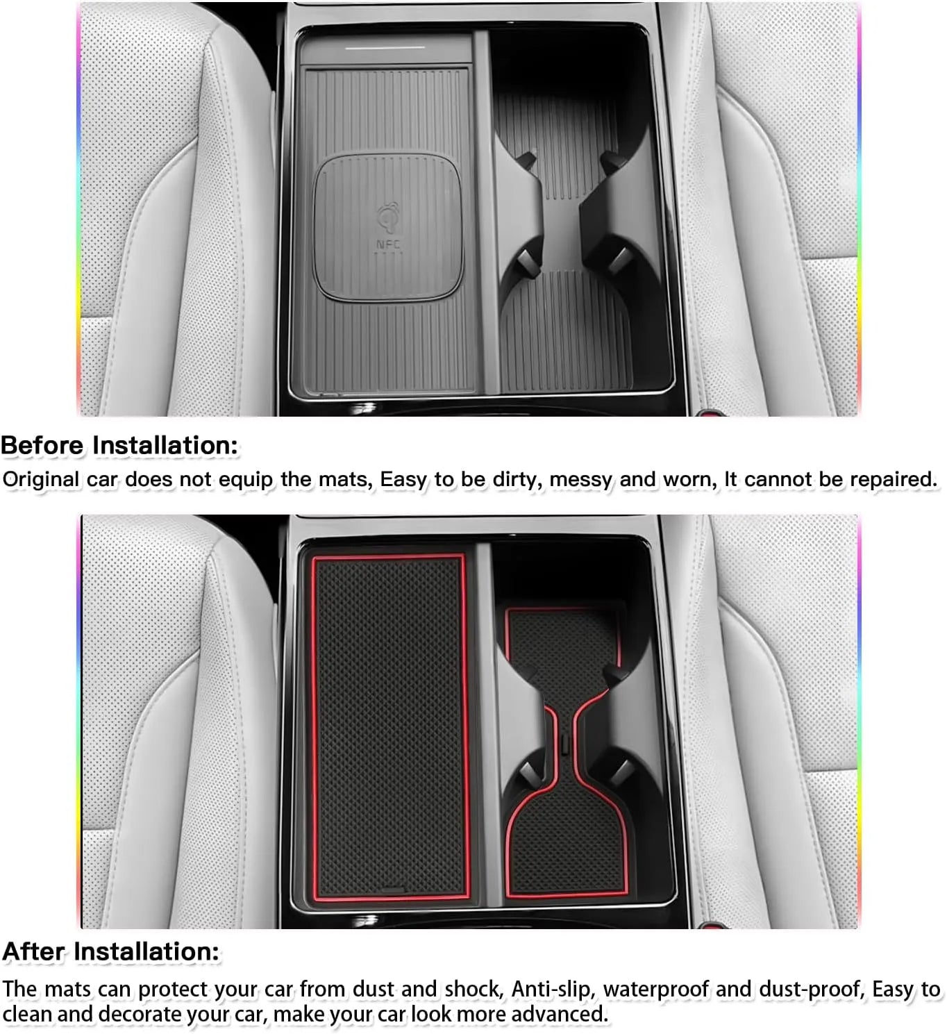 For Hyundai Tucson NX4 Door Slot Mats 2025+